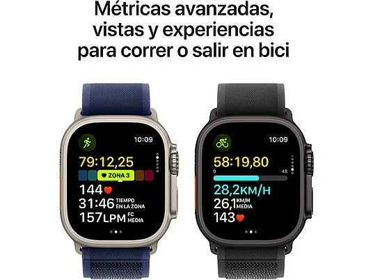 Apple Watch Ultra 2 (2024), GPS + Cellular, 49 mm, cassa in titanio naturale, gesto doppio tocco, cinturino in maglia milanese in titanio naturale, taglia L