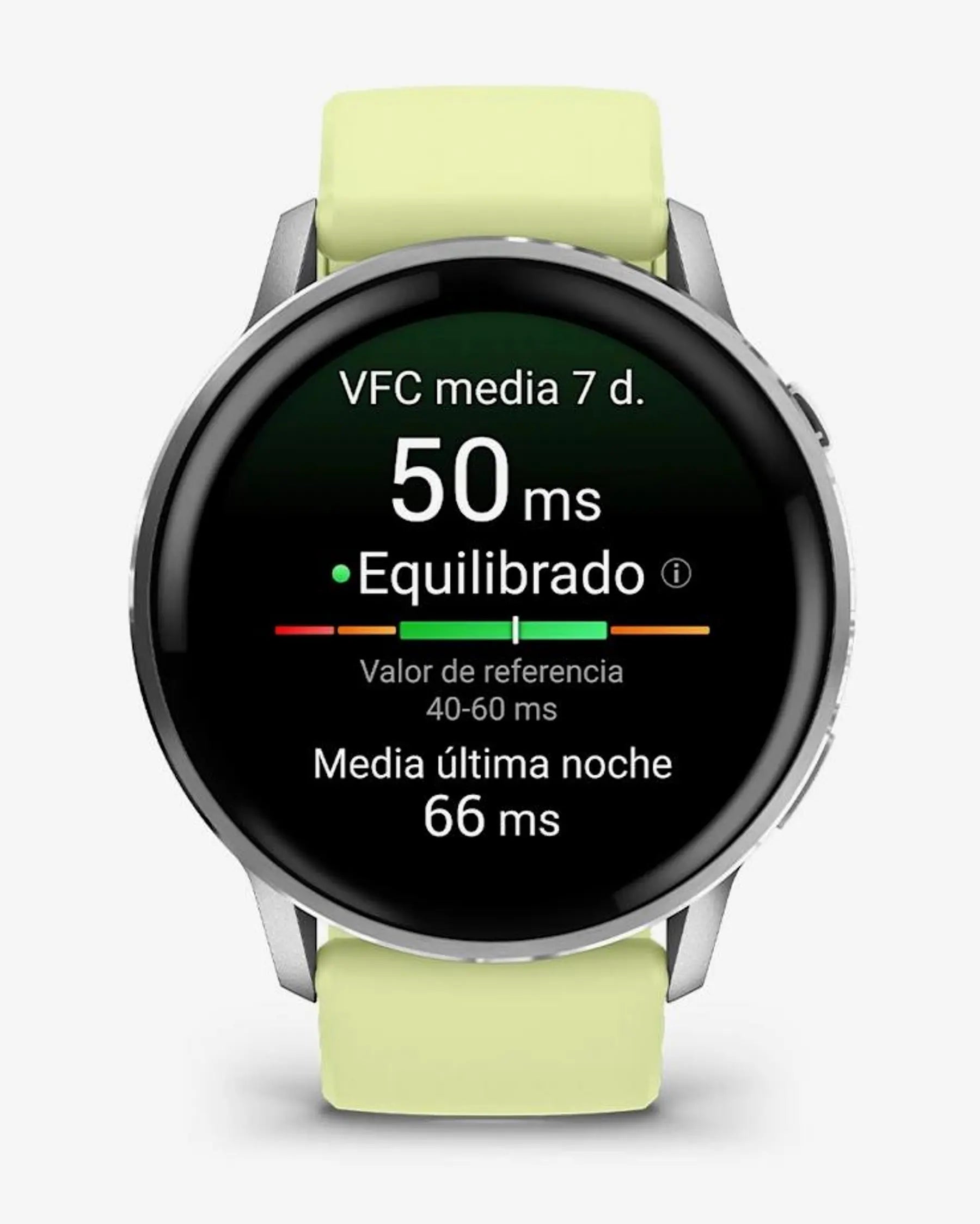 Garmin Venu 4 - 45 mm Argento con cinturino giallo