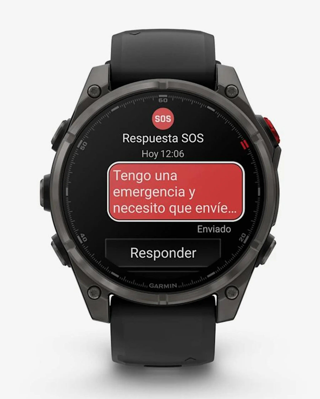 Garmin Fenix 8 Pro AMOLED Sapphire 47 mm Titanio Grigio Carbonio Cinturino Nero