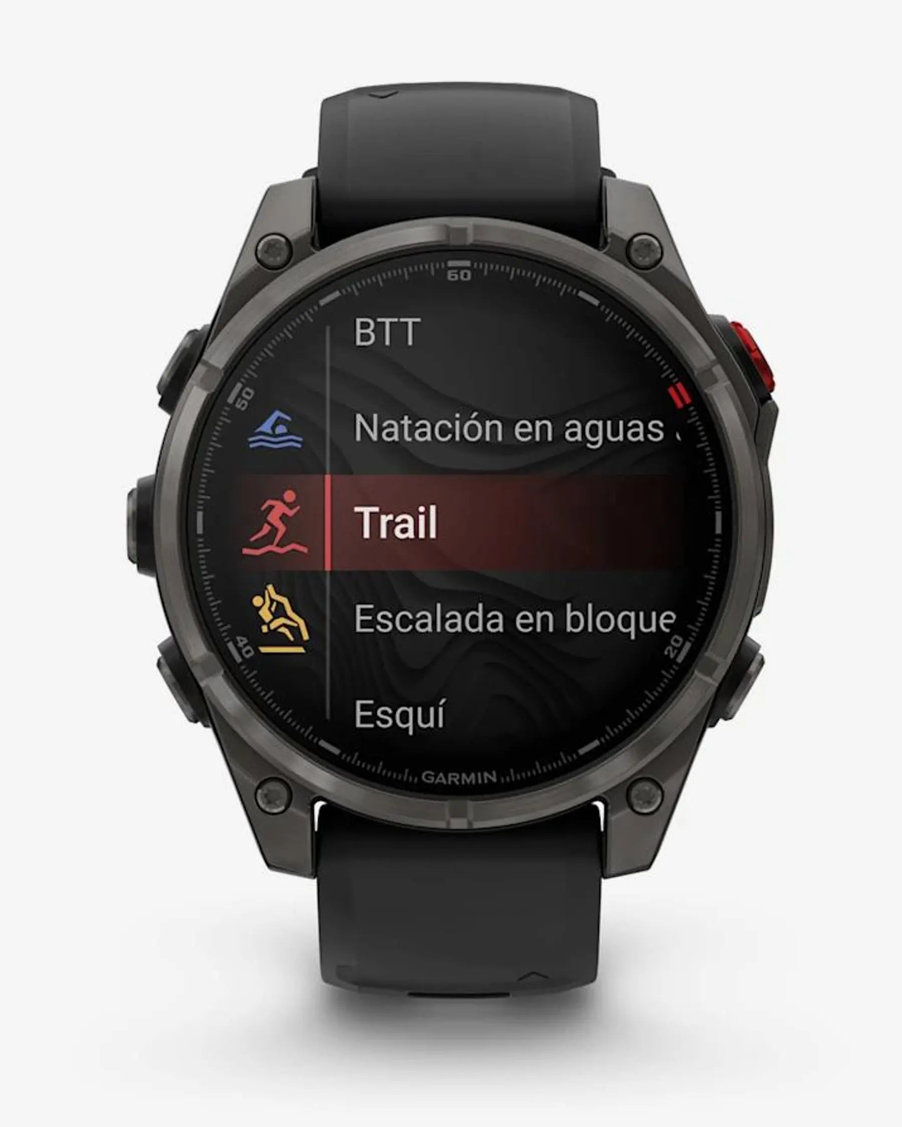 Garmin Fenix 8 Pro AMOLED Sapphire 47 mm Titanio Grigio Carbonio Cinturino Nero