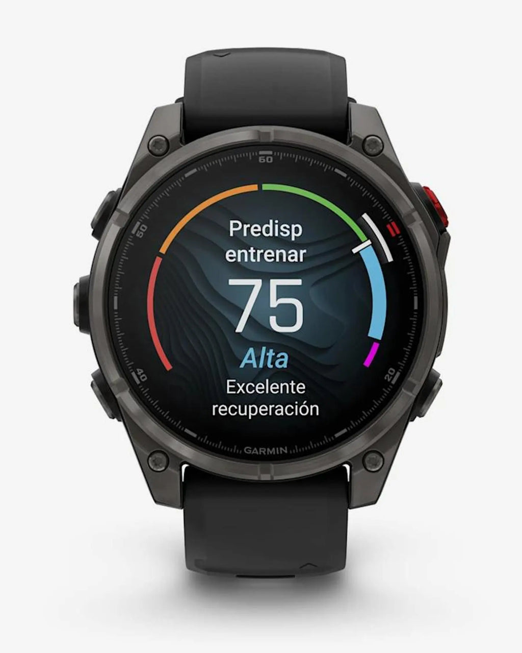 Garmin Fenix 8 Pro AMOLED Sapphire 47 mm Titanio Grigio Carbonio Cinturino Nero