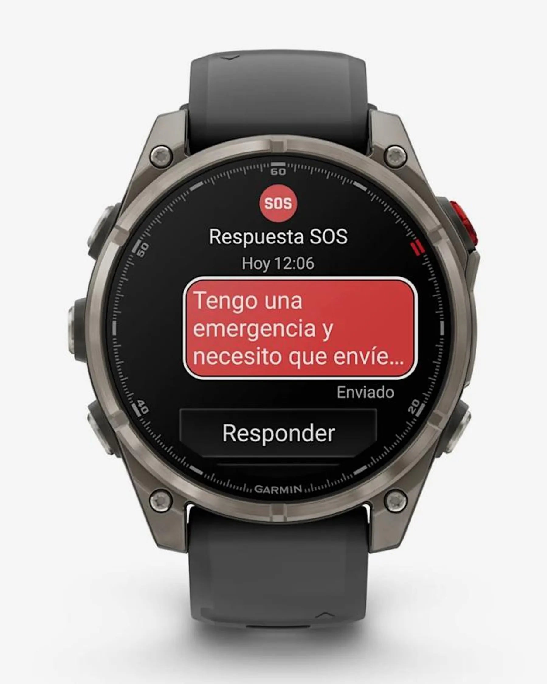 Garmin Fenix 8 Pro AMOLED Sapphire 47mm Titanio Grigio Argento Nero Cinturino Grigio