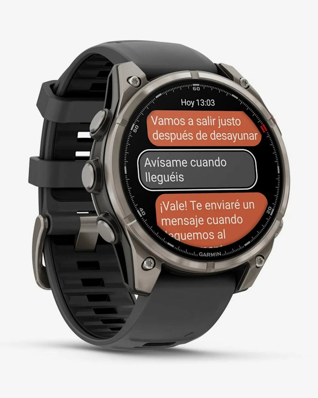 Garmin Fenix 8 Pro AMOLED Sapphire 47mm Titanio Grigio Argento Nero Cinturino Grigio