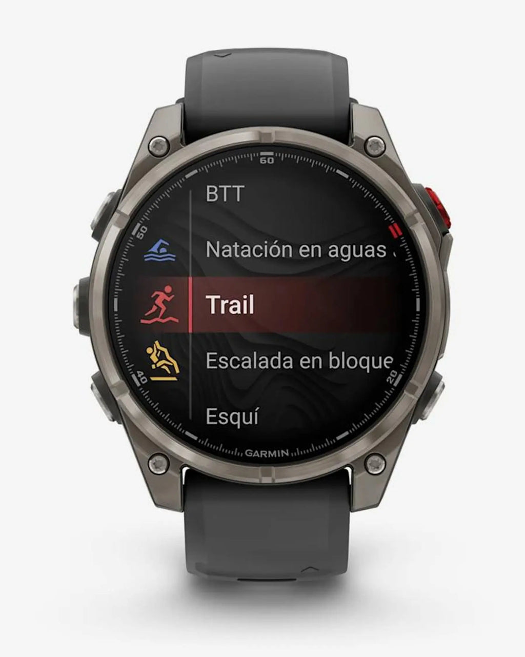 Garmin Fenix 8 Pro AMOLED Sapphire 47mm Titanio Grigio Argento Nero Cinturino Grigio