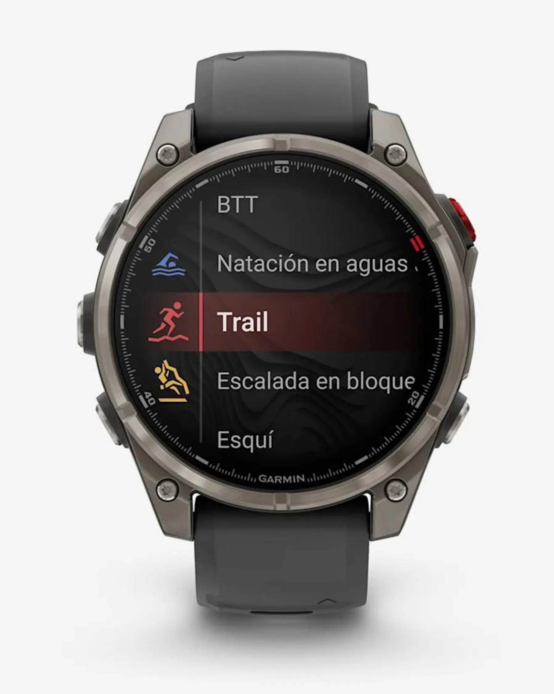 Garmin Fenix 8 Pro AMOLED Sapphire 47mm Titanio Grigio Argento Nero Cinturino Grigio