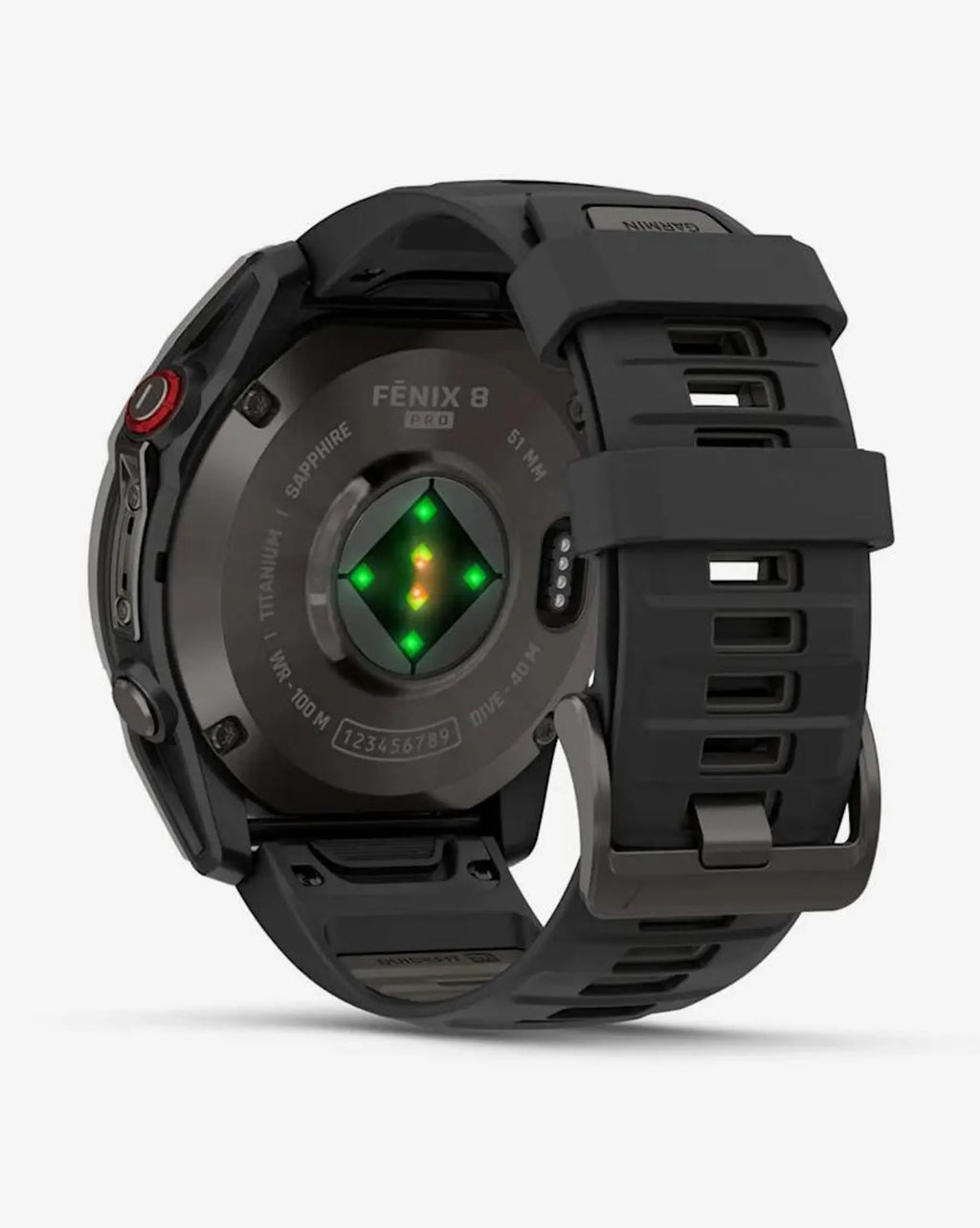 Garmin Fenix 8 Pro AMOLED Sapphire 51mm Titanio Carbon Grey Cinturino Nero