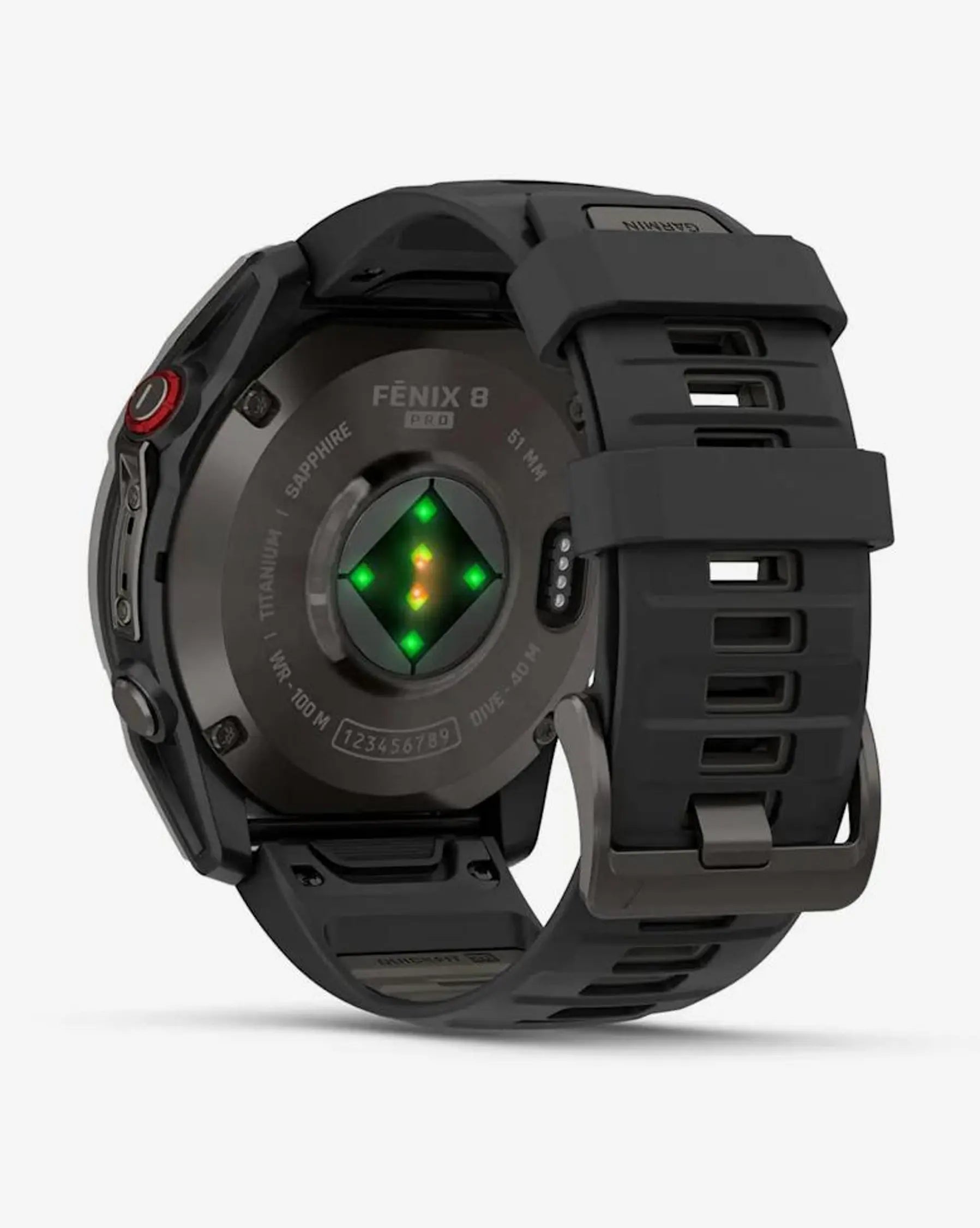 Garmin Fenix 8 Pro AMOLED Sapphire 51mm Titanio Carbon Grey Cinturino Nero