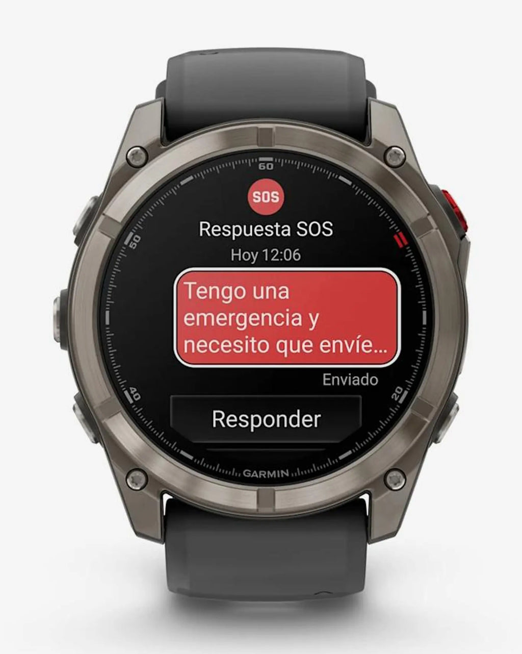 Garmin Fenix 8 Pro AMOLED Zaffiro 51mm Grigio Titanio Argento con cinturino nero/grigio