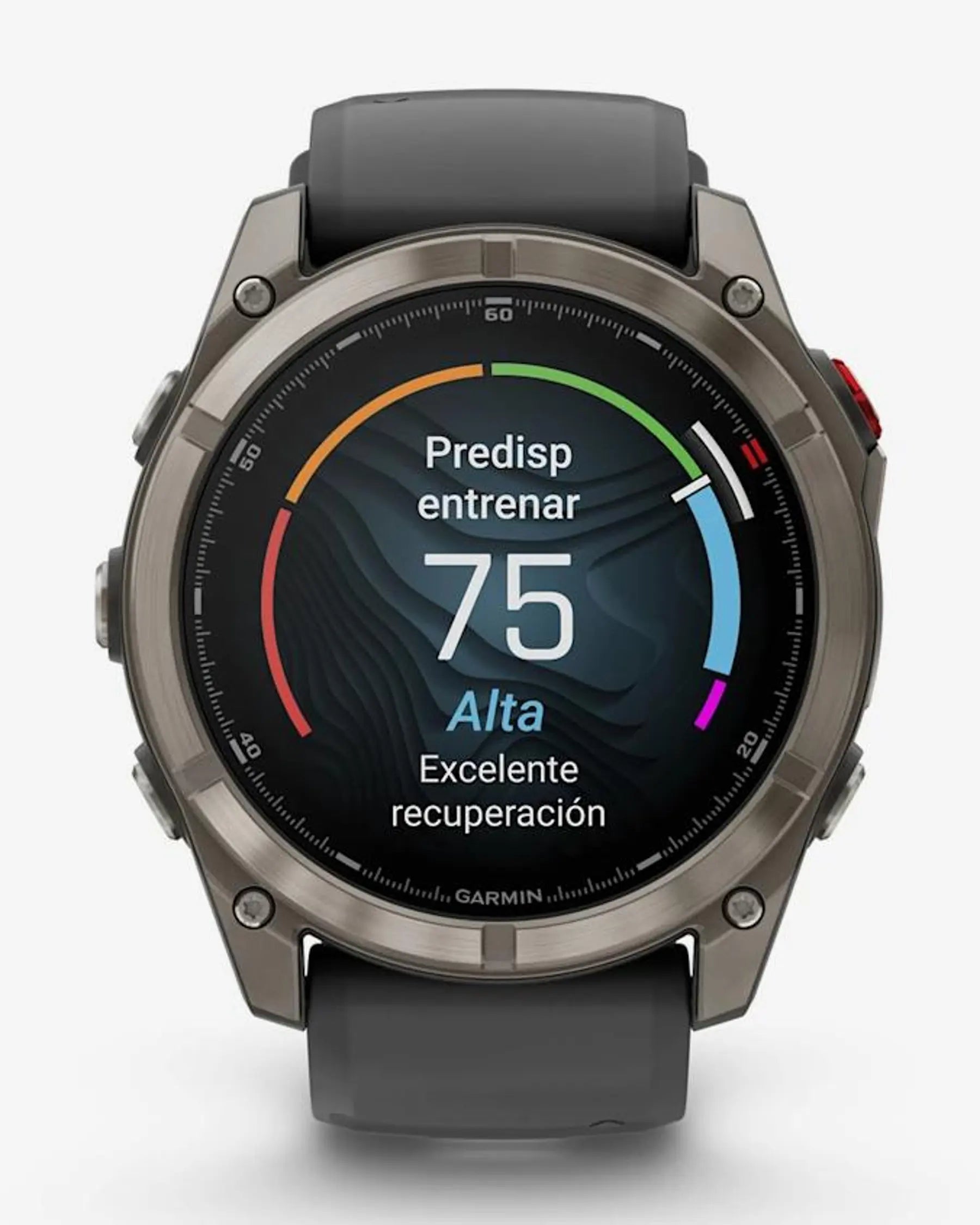 Garmin Fenix 8 Pro AMOLED Zaffiro 51mm Grigio Titanio Argento con cinturino nero/grigio