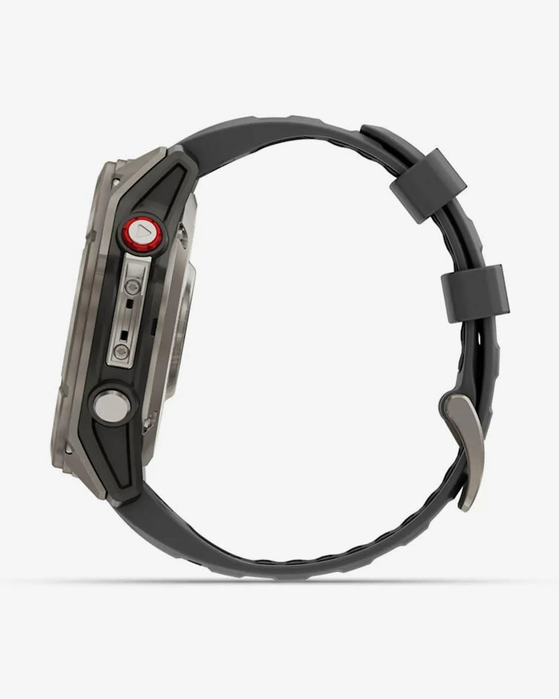 Garmin Fenix 8 Pro AMOLED Zaffiro 51mm Grigio Titanio Argento con cinturino nero/grigio