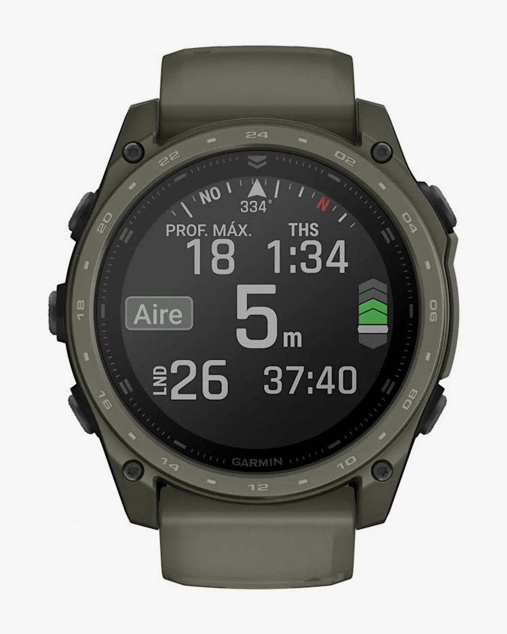 Garmin Tactix 8 AMOLED 51mm Cerakote Verde