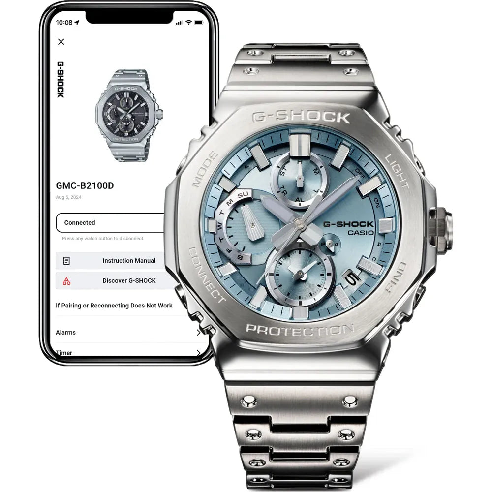 Orologio cronografo completamente in metallo G-Shock G-Steel GMC-B2100AD-2AER