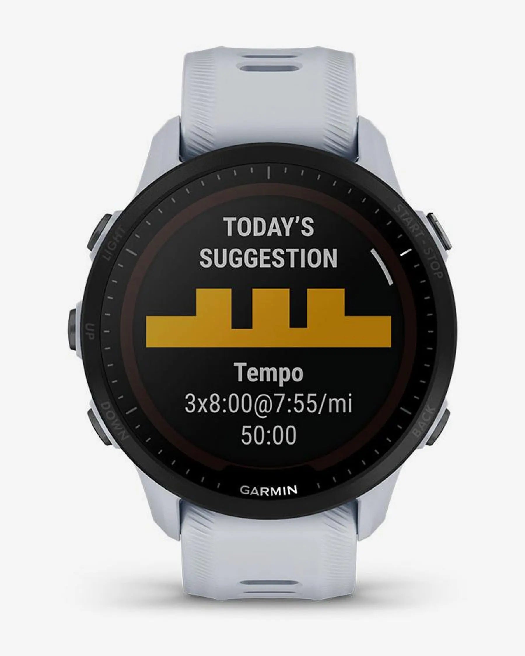 Garmin Forerunner 955 Solar Bianco
