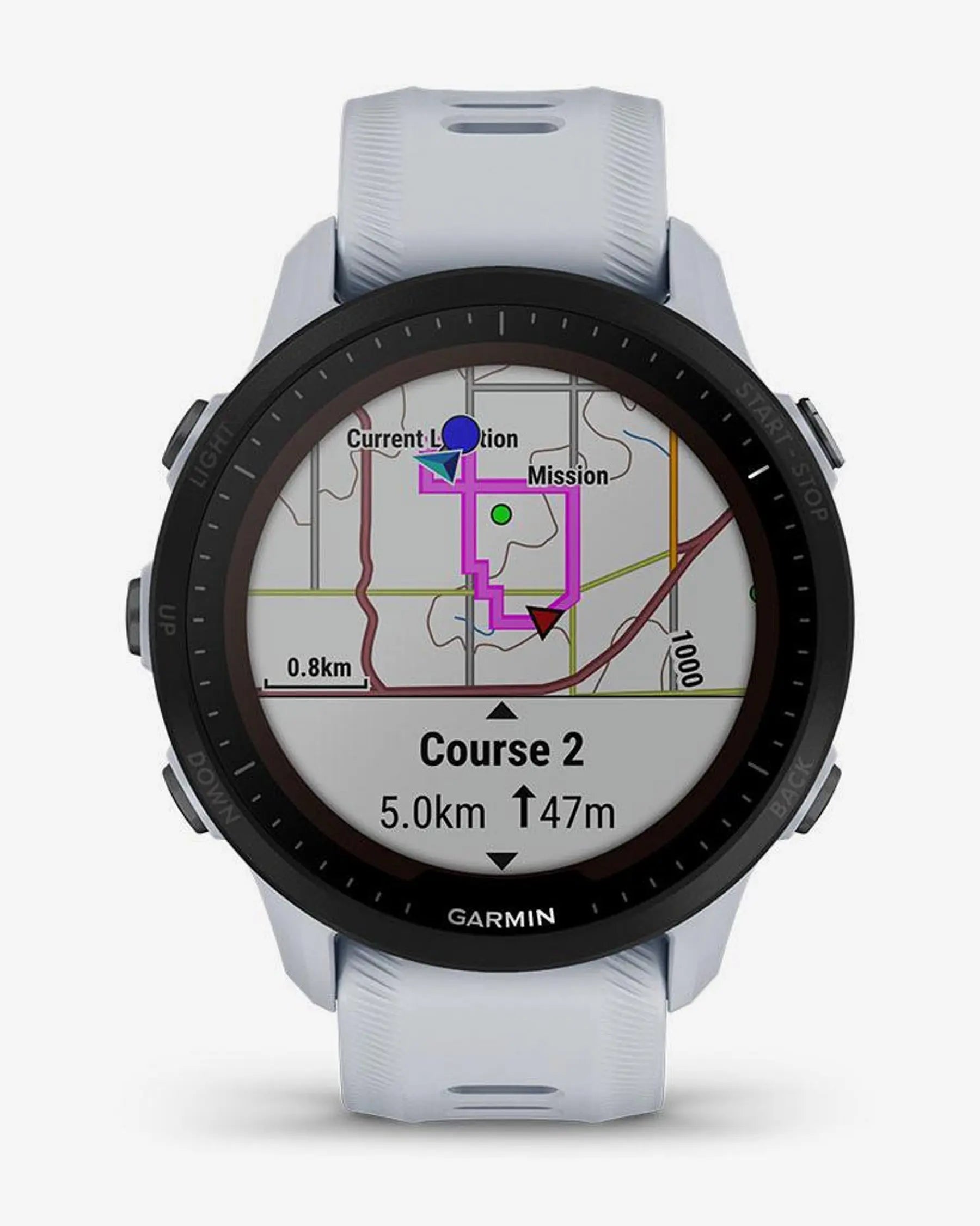 Garmin Forerunner 955 Solar Bianco