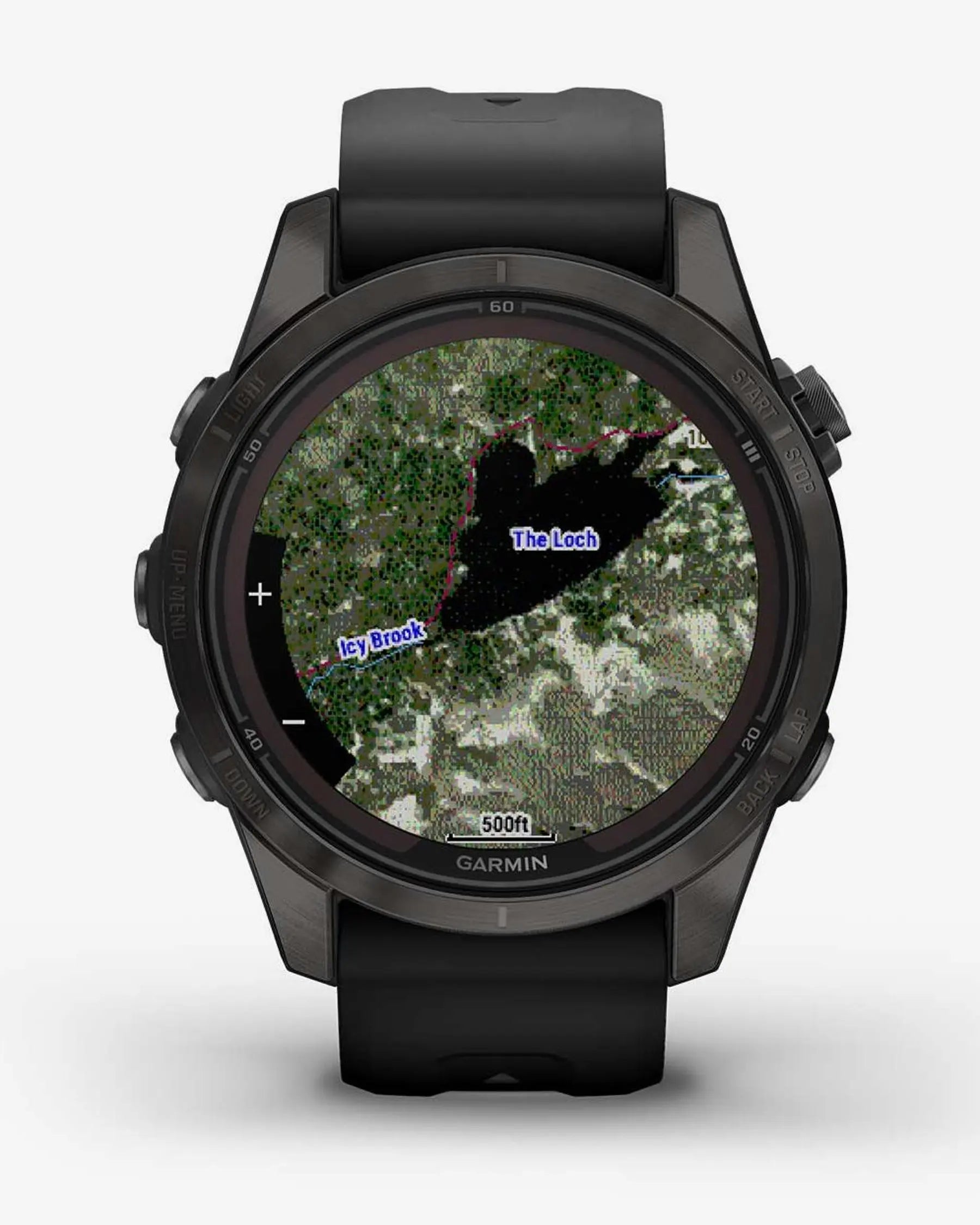 Garmin Fenix 7S Pro Sapphire Solar Titanium Carbon Gray con cinturino nero