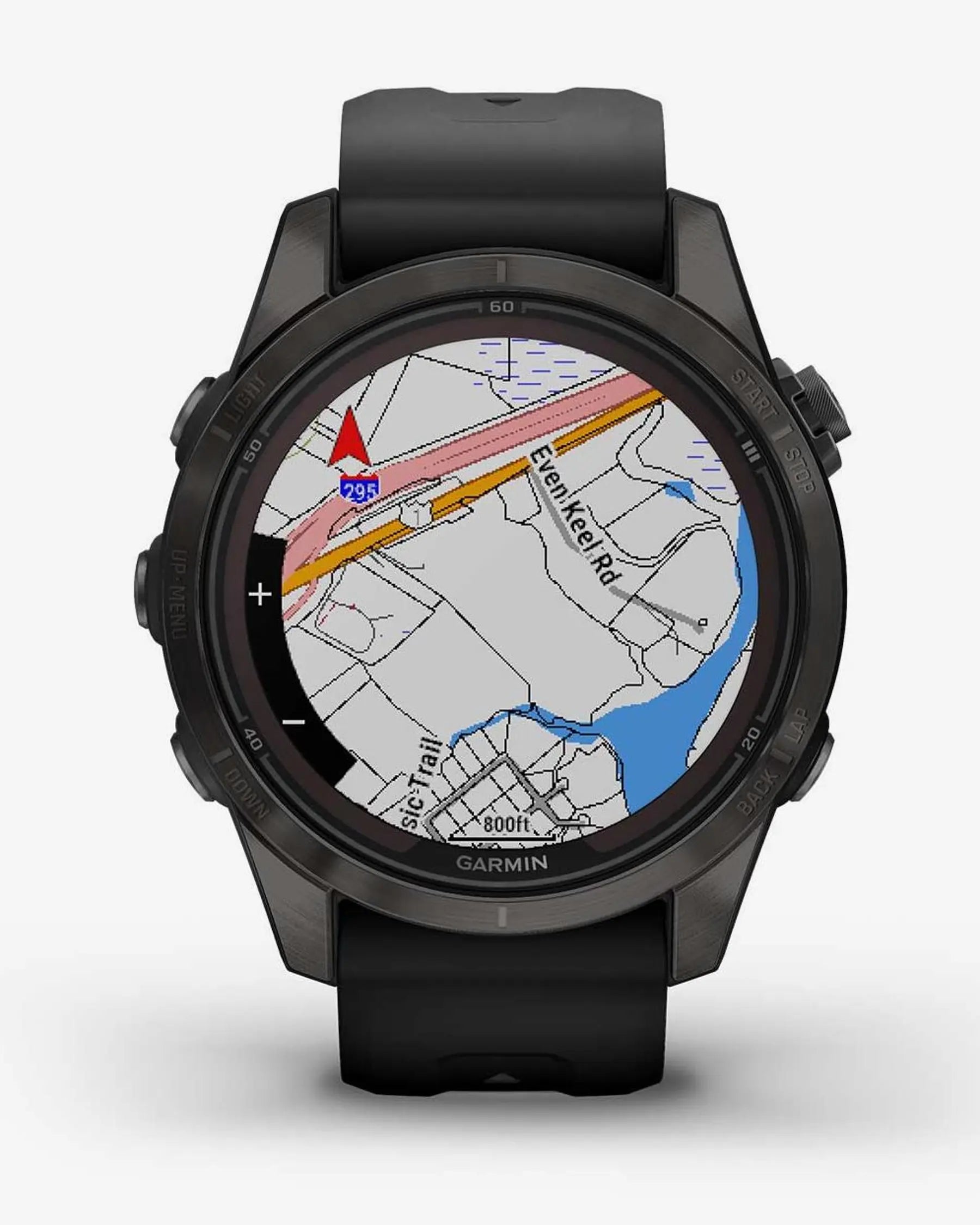 Garmin Fenix 7S Pro Sapphire Solar Titanium Carbon Gray con cinturino nero