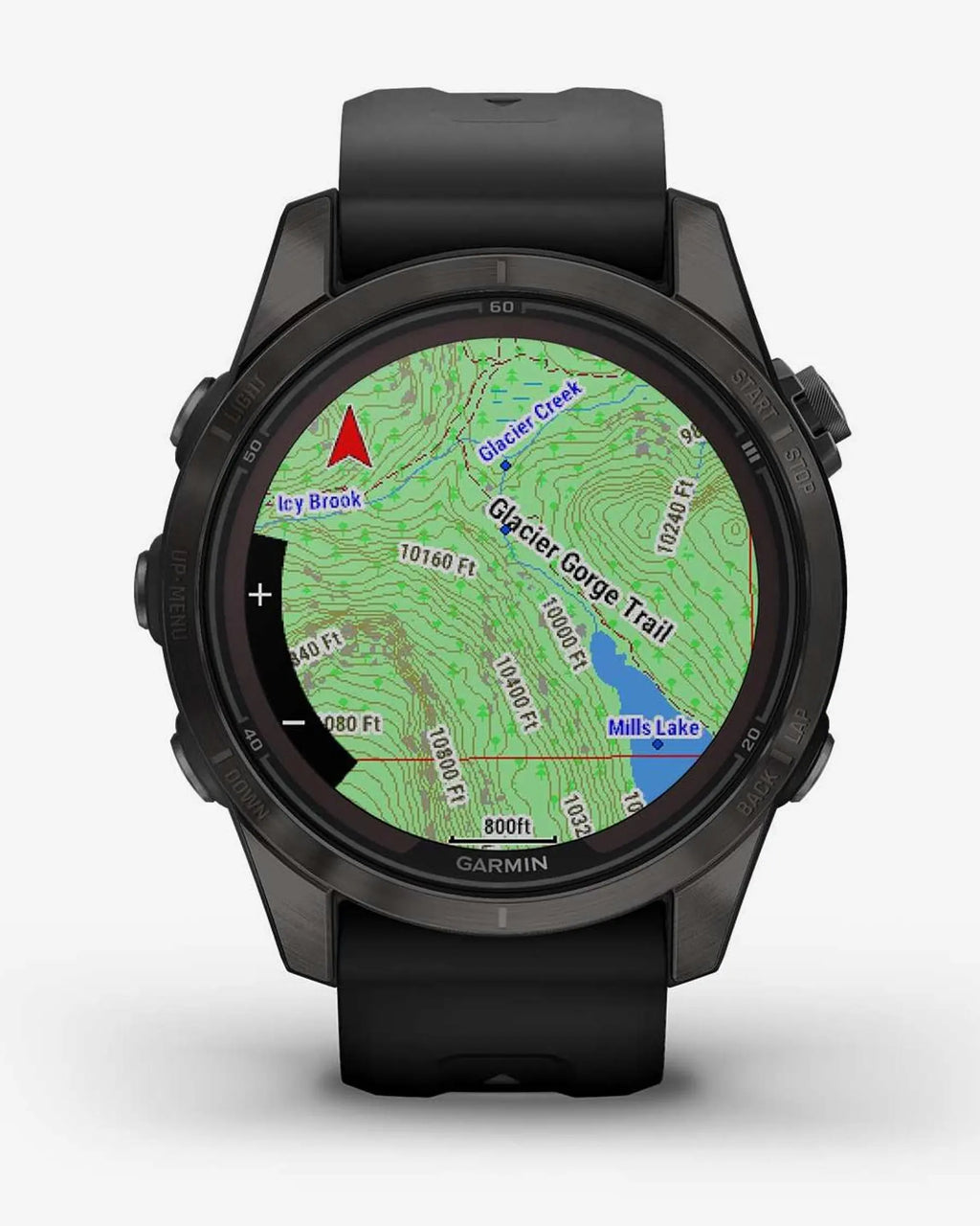 Garmin Fenix 7S Pro Sapphire Solar Titanium Carbon Gray con cinturino nero