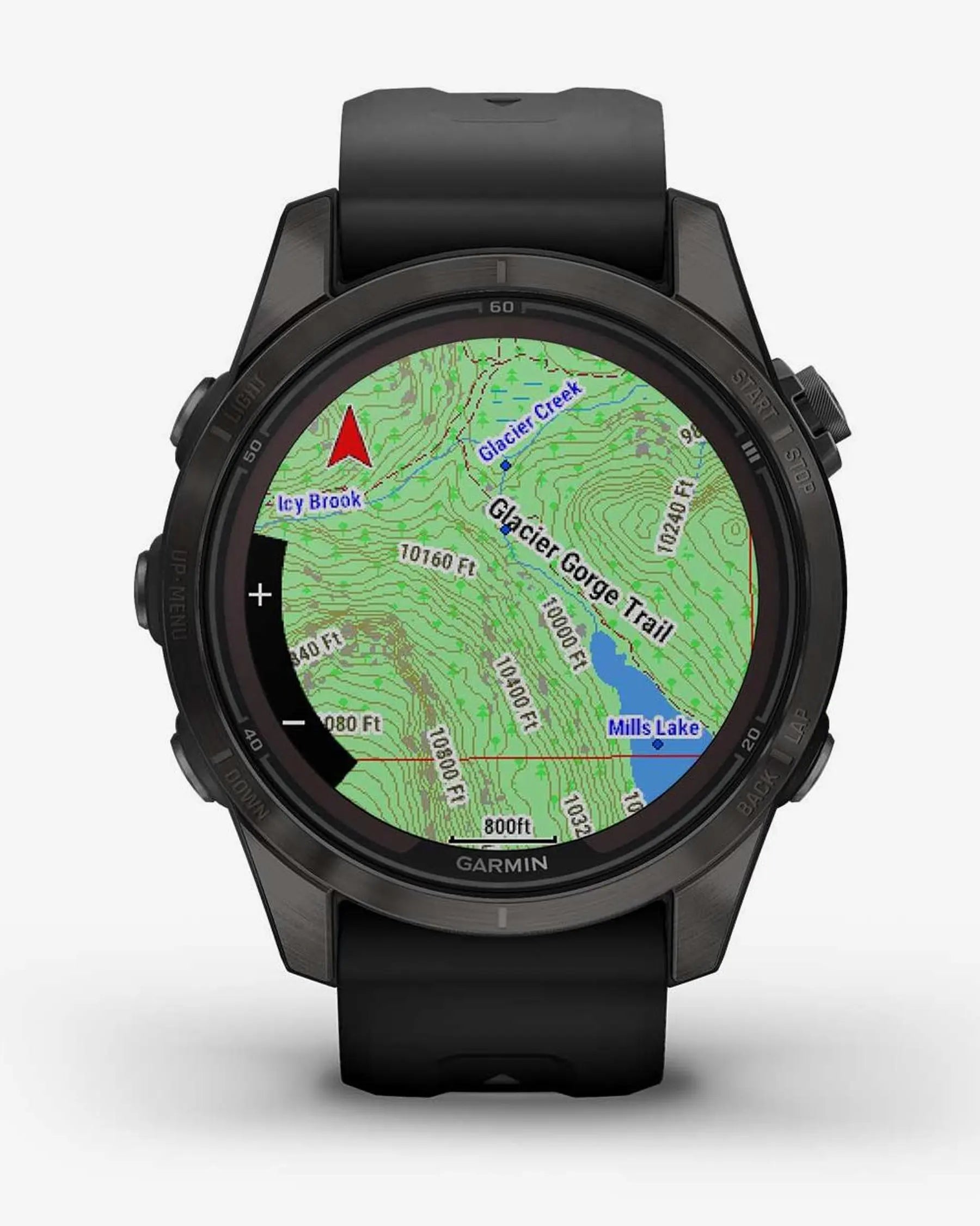 Garmin Fenix 7S Pro Sapphire Solar Titanium Carbon Gray con cinturino nero
