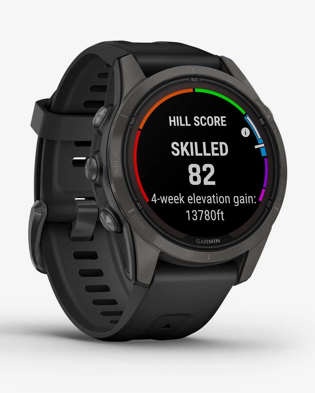 Garmin Fenix 7S Pro Sapphire Solar Titanium Carbon Gray con cinturino nero