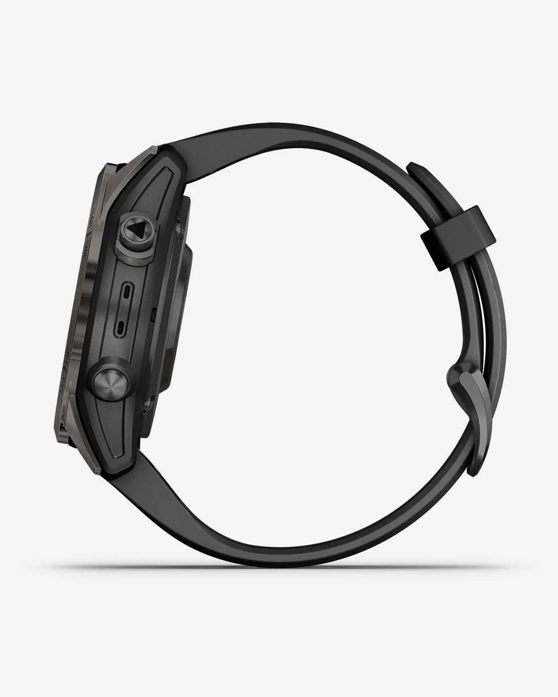 Garmin Fenix 7S Pro Sapphire Solar Titanium Carbon Gray con cinturino nero