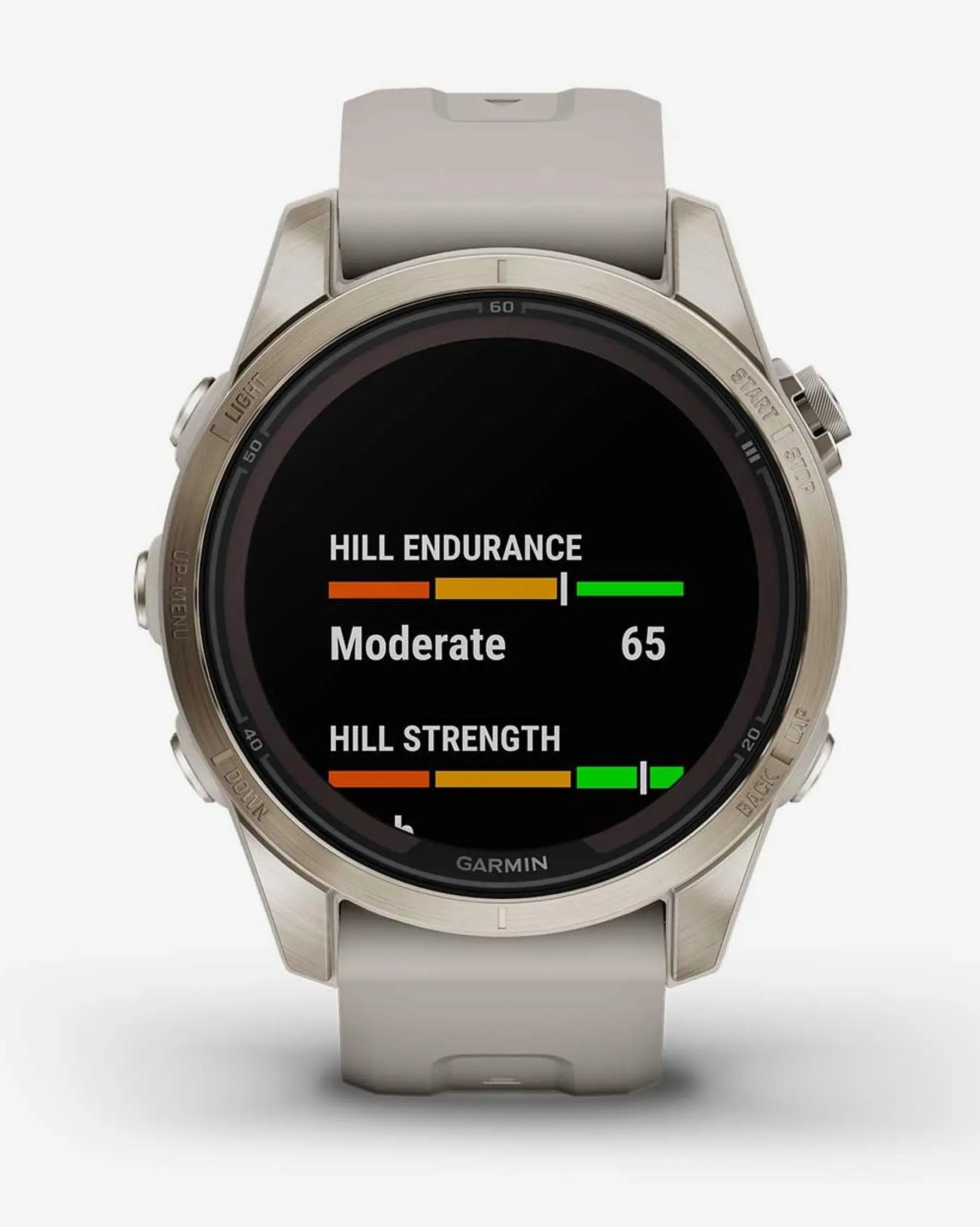 Garmin Fenix 7S Pro Sapphire Solar Oro con cinturino beige