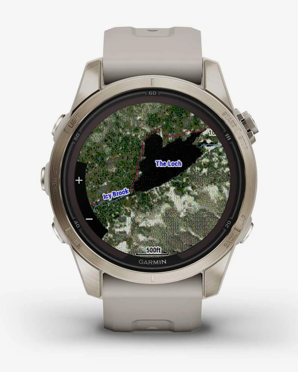Garmin Fenix 7S Pro Sapphire Solar Oro con cinturino beige