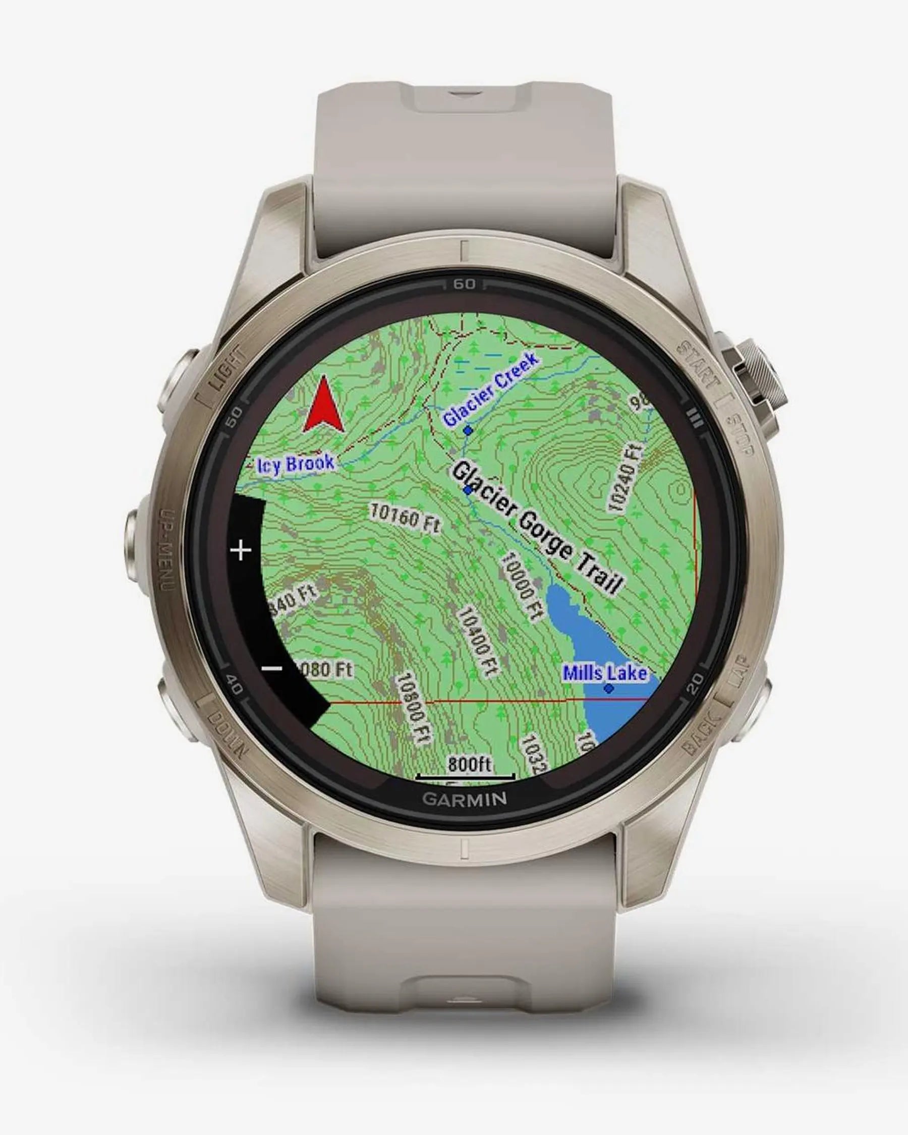 Garmin Fenix 7S Pro Sapphire Solar Oro con cinturino beige