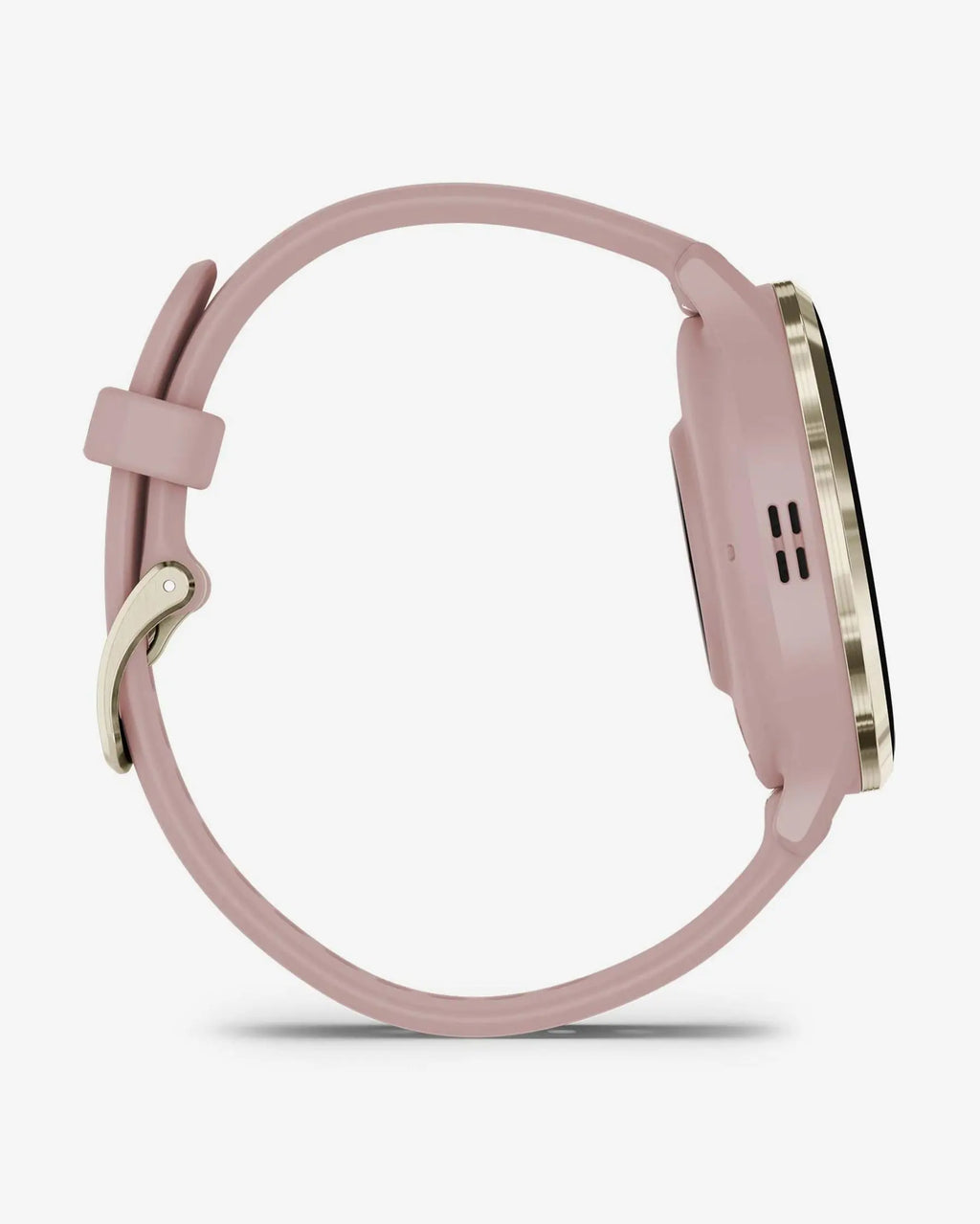 Garmin Venu 3S beige oro con cinturino in silicone rosa chiaro