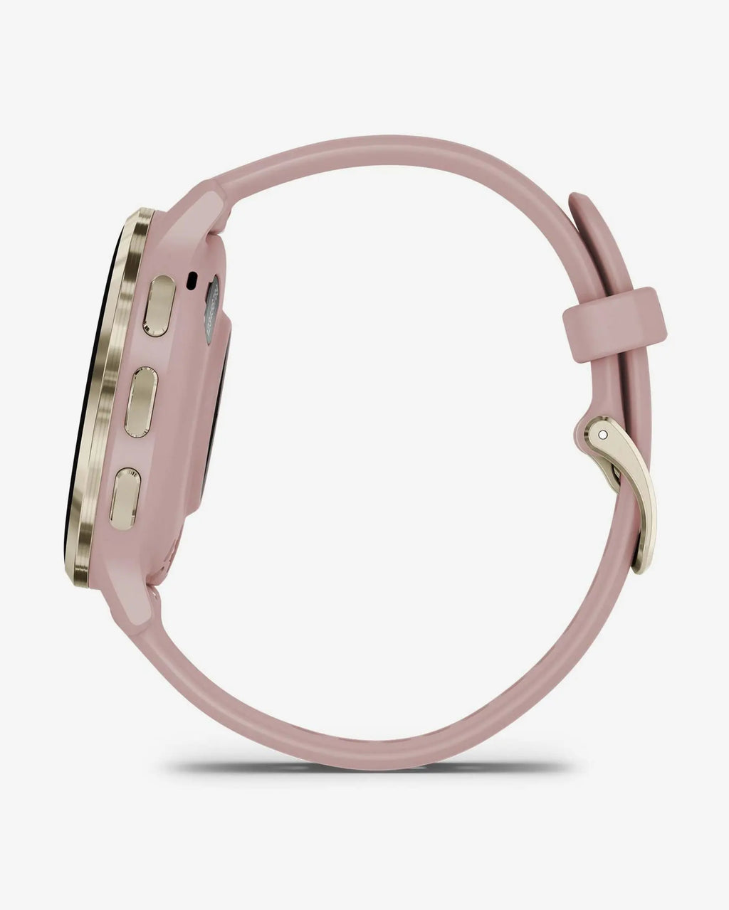 Garmin Venu 3S beige oro con cinturino in silicone rosa chiaro