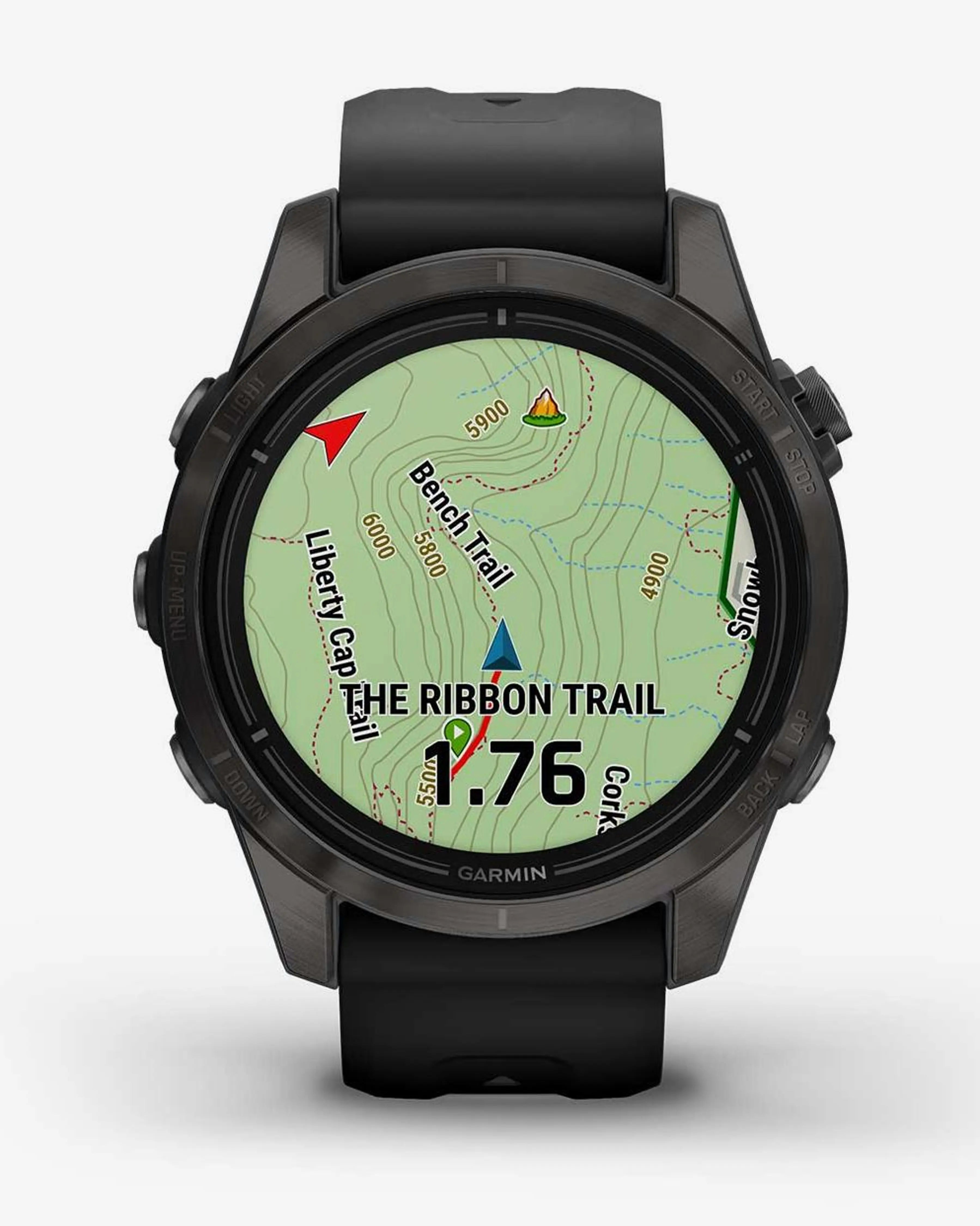 Cinturino nero grigio carbonio Garmin EPIX 2 PRO Sapphire 42mm Titanium DLC