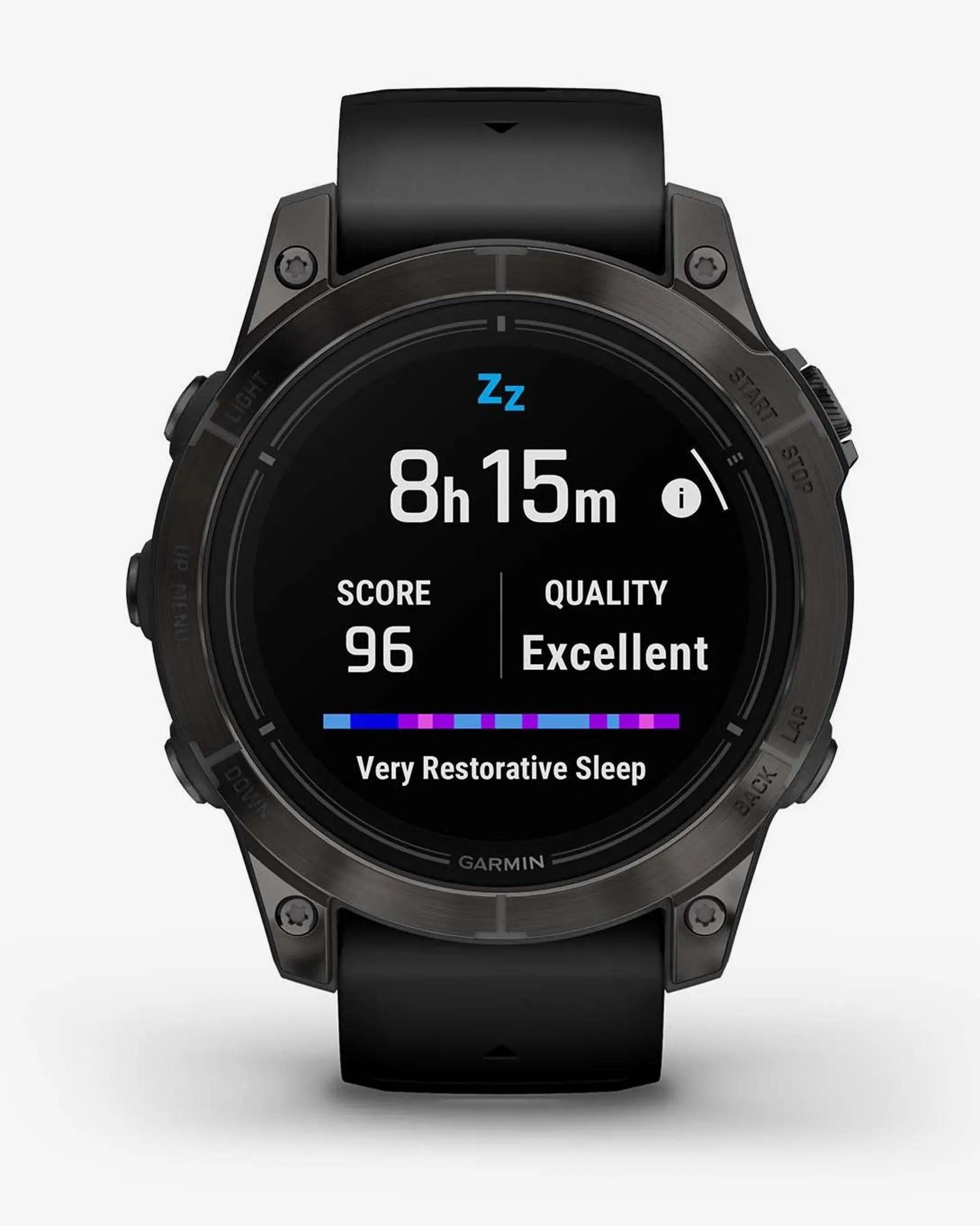 Garmin EPIX 2 PRO Sapphire 47 mm in titanio DLC, grigio carbonio, cinturino nero