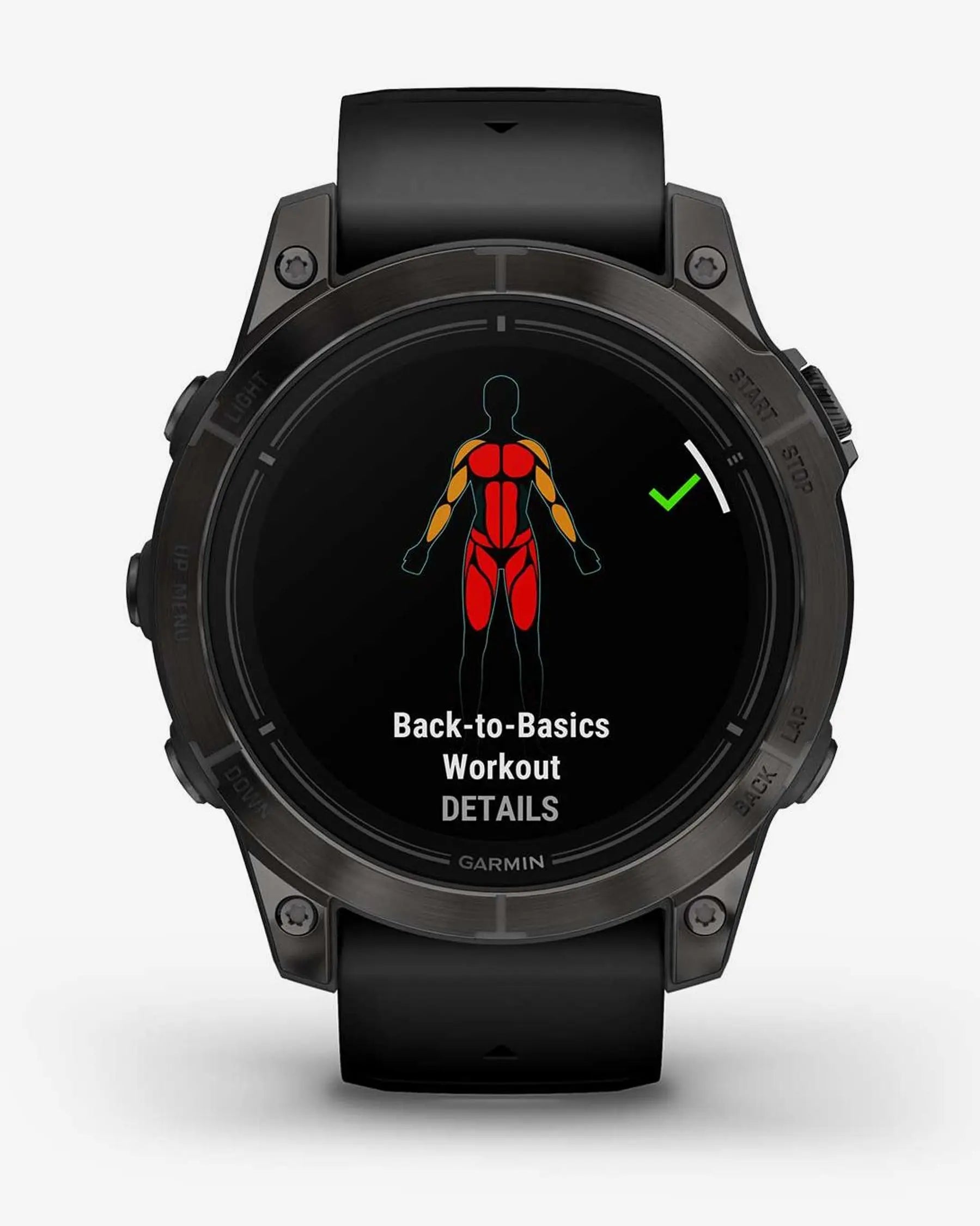 Garmin EPIX 2 PRO Sapphire 47 mm in titanio DLC, grigio carbonio, cinturino nero