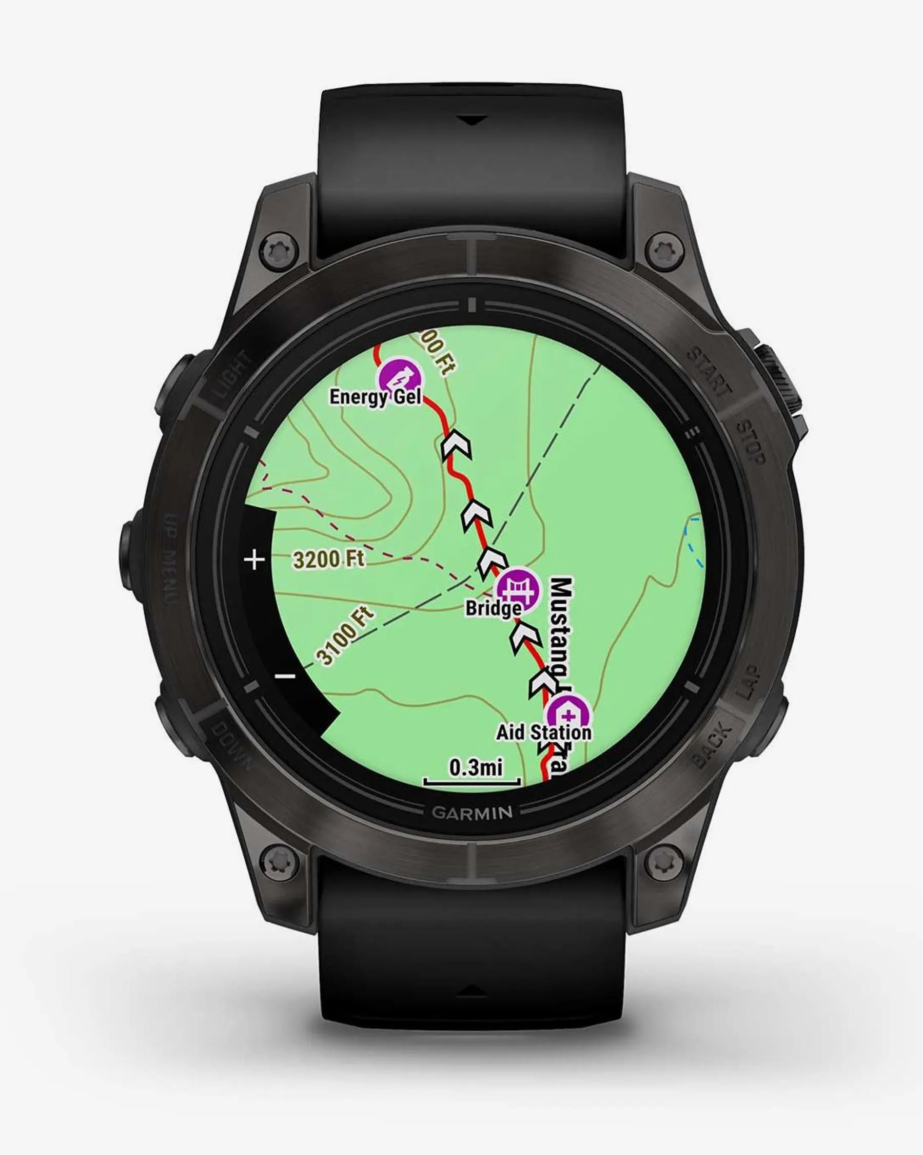 Garmin EPIX 2 PRO Sapphire 47 mm in titanio DLC, grigio carbonio, cinturino nero