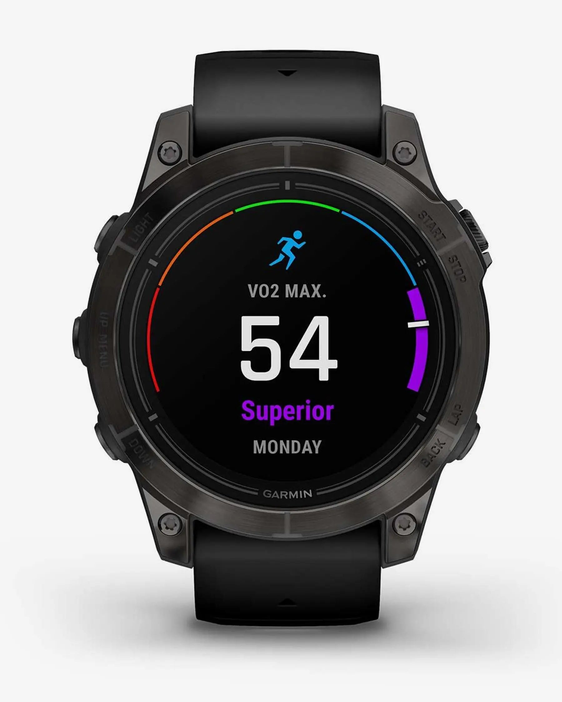 Garmin EPIX 2 PRO Sapphire 47 mm in titanio DLC, grigio carbonio, cinturino nero