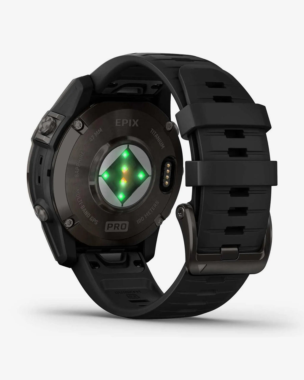Garmin EPIX 2 PRO Sapphire 47 mm in titanio DLC, grigio carbonio, cinturino nero