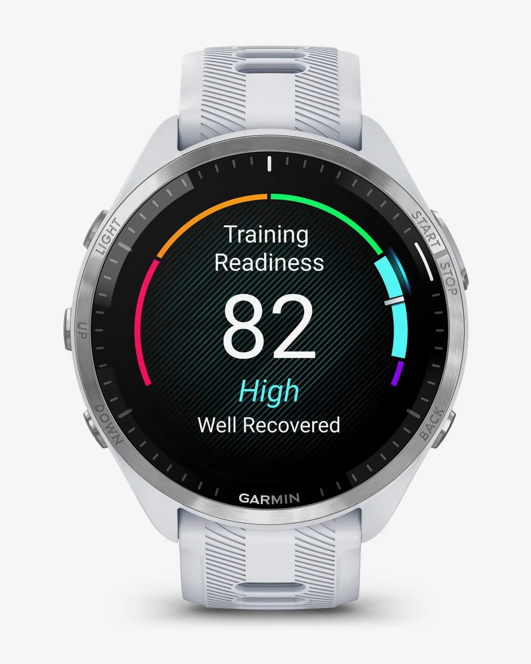 Garmin Forerunner 965 bianco cinturino bianco grigio