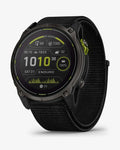 Garmin Enduro 3 Sapphire Solar 51 mm Titanio Carbonio Grigio Cinturino Nero