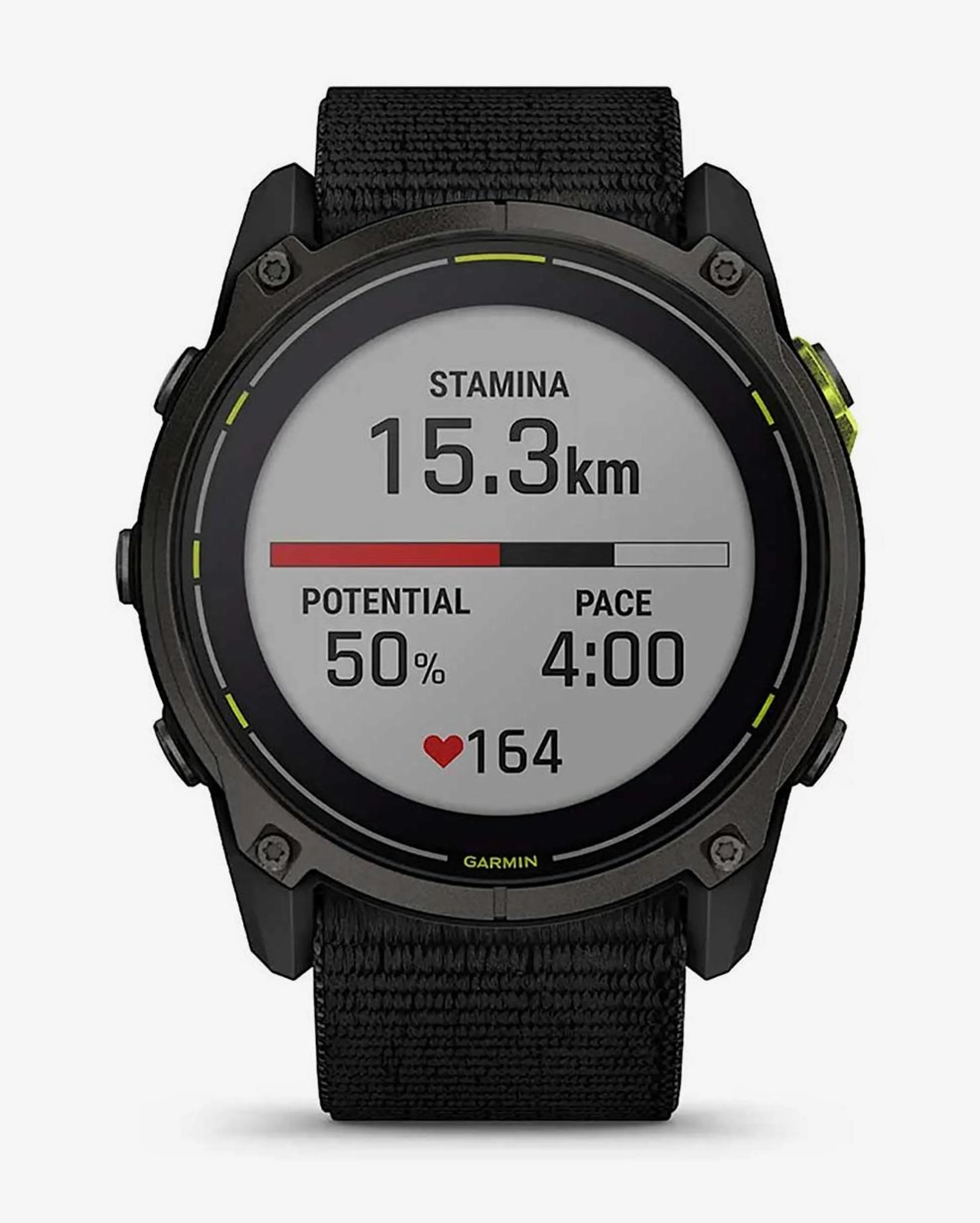 Cinturino Garmin Enduro 3 Sapphire Solar da 51 mm in titanio e carbonio grigio nero