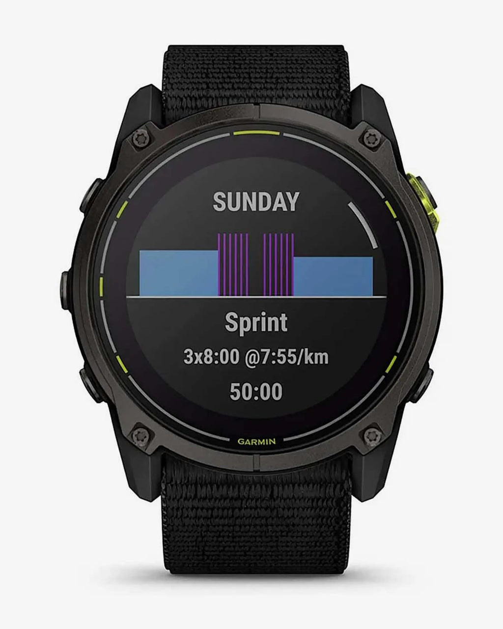 Garmin Enduro 3 Sapphire Solar 51 mm Titanio Carbonio Grigio Cinturino Nero