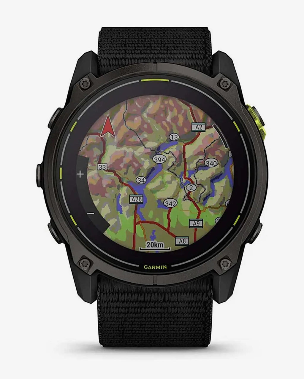 Garmin Enduro 3 Sapphire Solar 51 mm Titanio Carbonio Grigio Cinturino Nero