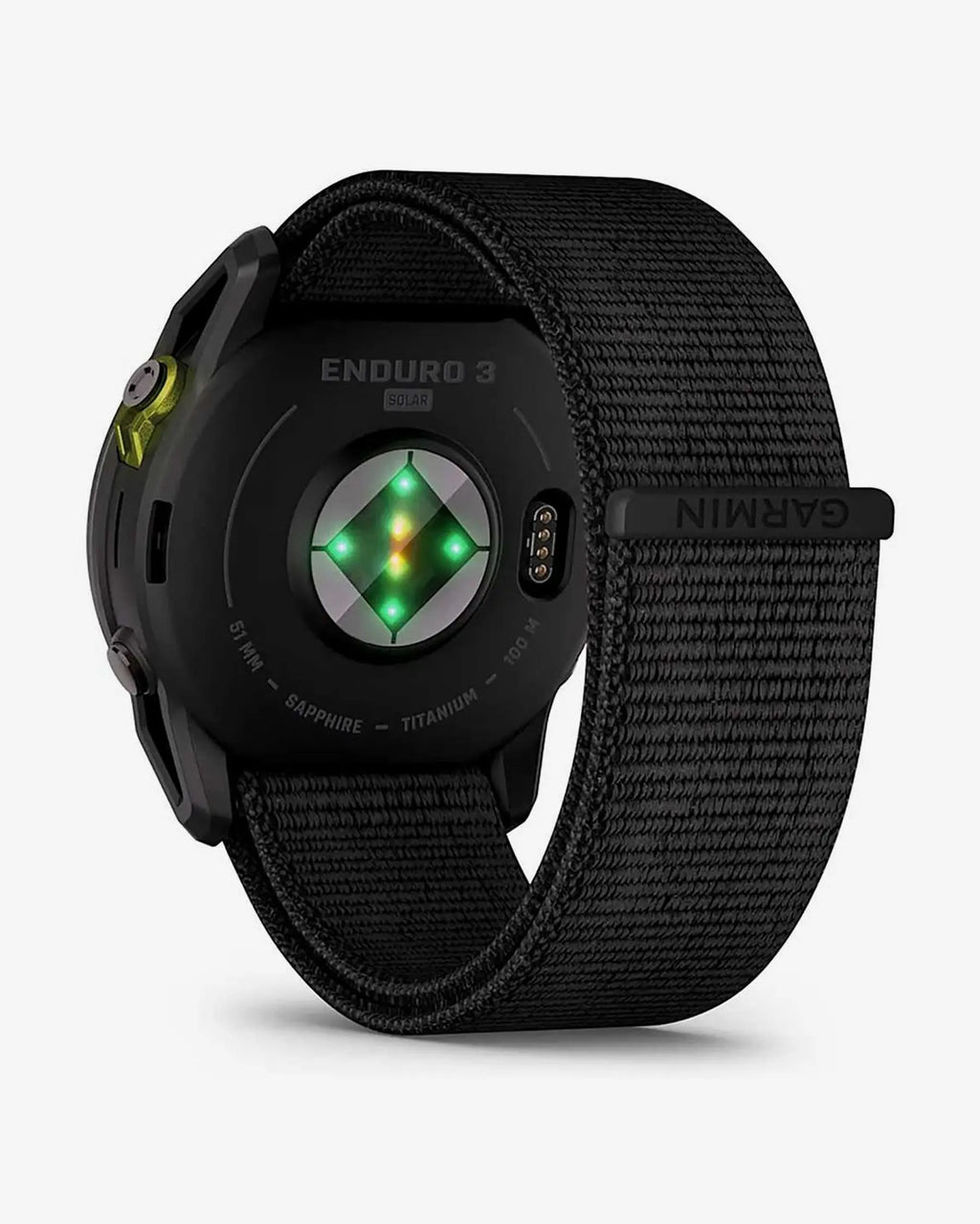 Garmin Enduro 3 Sapphire Solar 51 mm Titanio Carbonio Grigio Cinturino Nero