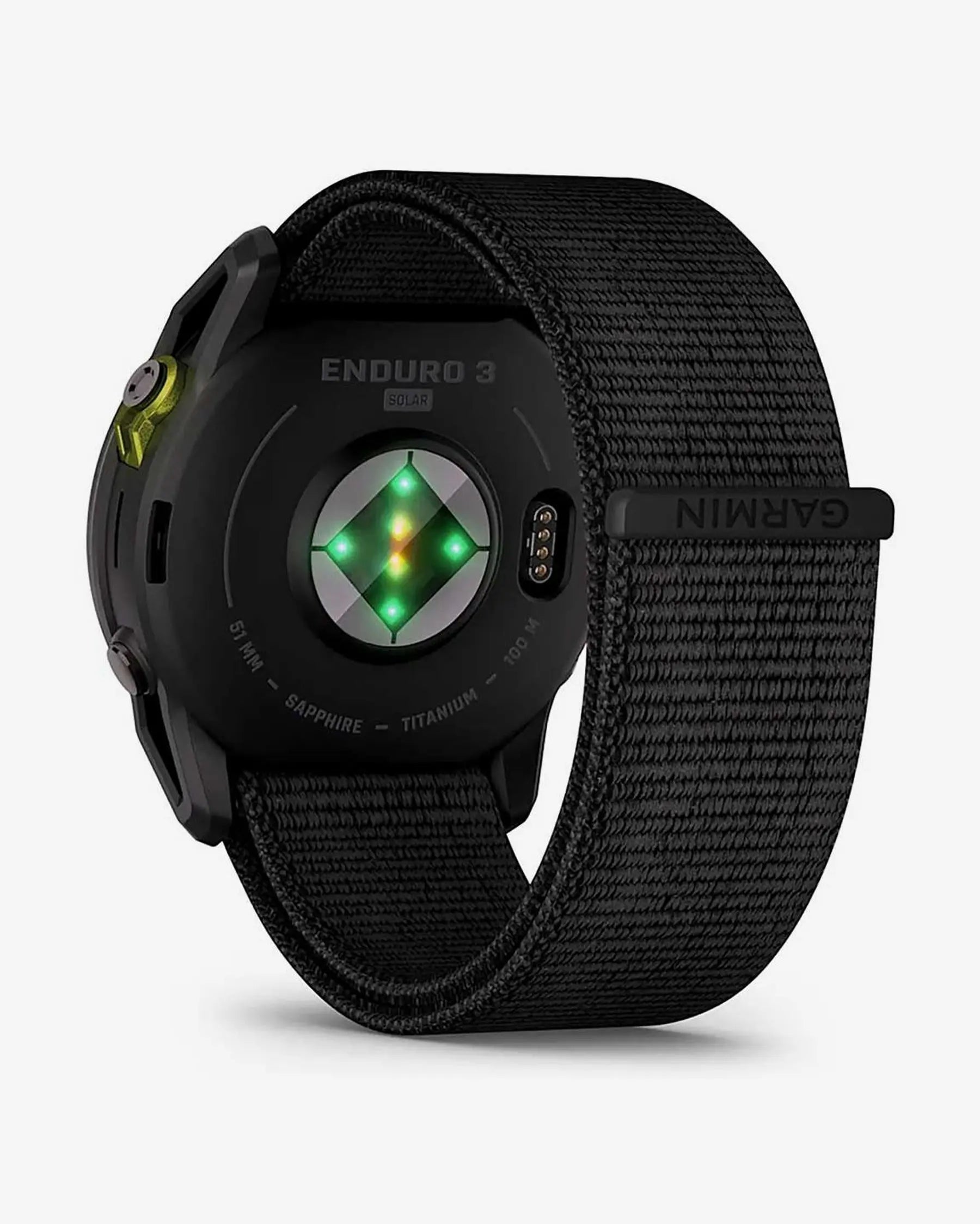 Garmin Enduro 3 Sapphire Solar 51 mm Titanio Carbonio Grigio Cinturino Nero