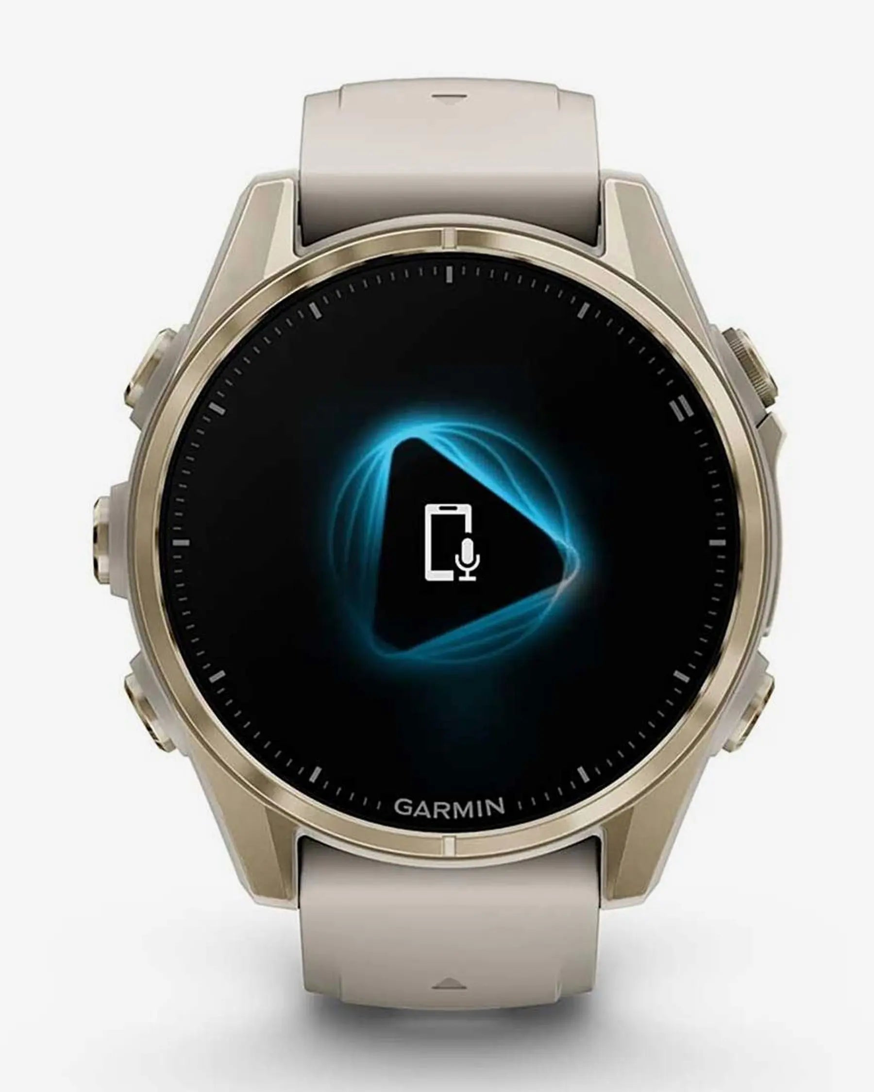 Garmin Fenix 8 AMOLED Zaffiro 43mm Oro con cinturino Beige