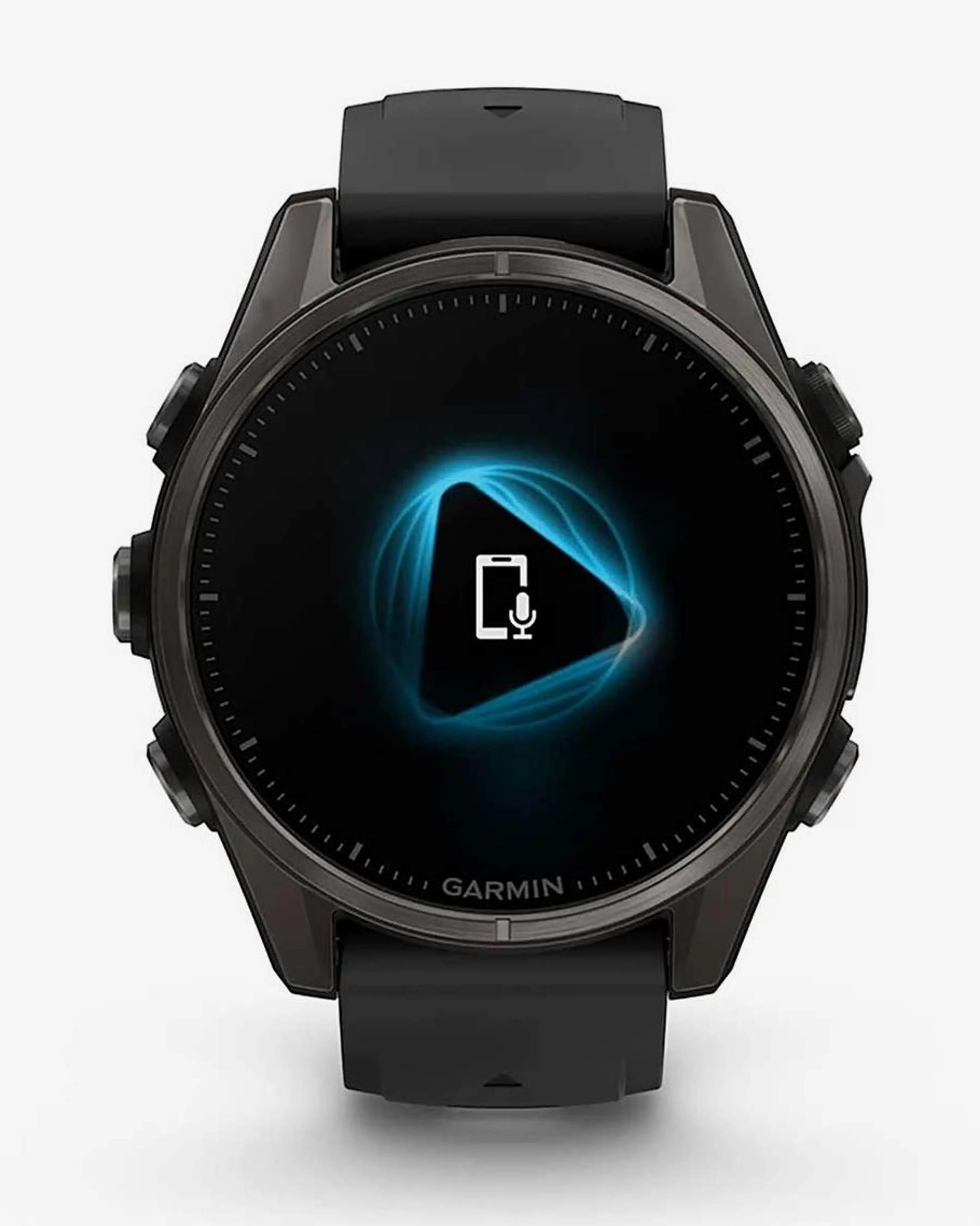 Garmin Fenix 8 AMOLED Saphir 43 mm Titane gris carbone bracelet noir