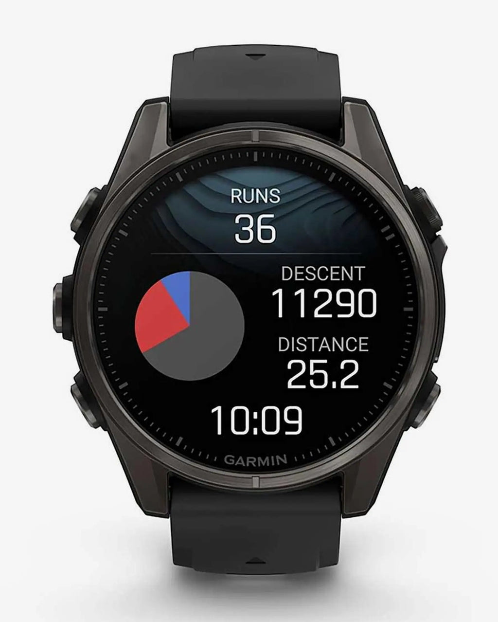 Garmin Fenix 8 AMOLED Sapphire 43mm Titanio Grigio Carbonio Cinturino Nero
