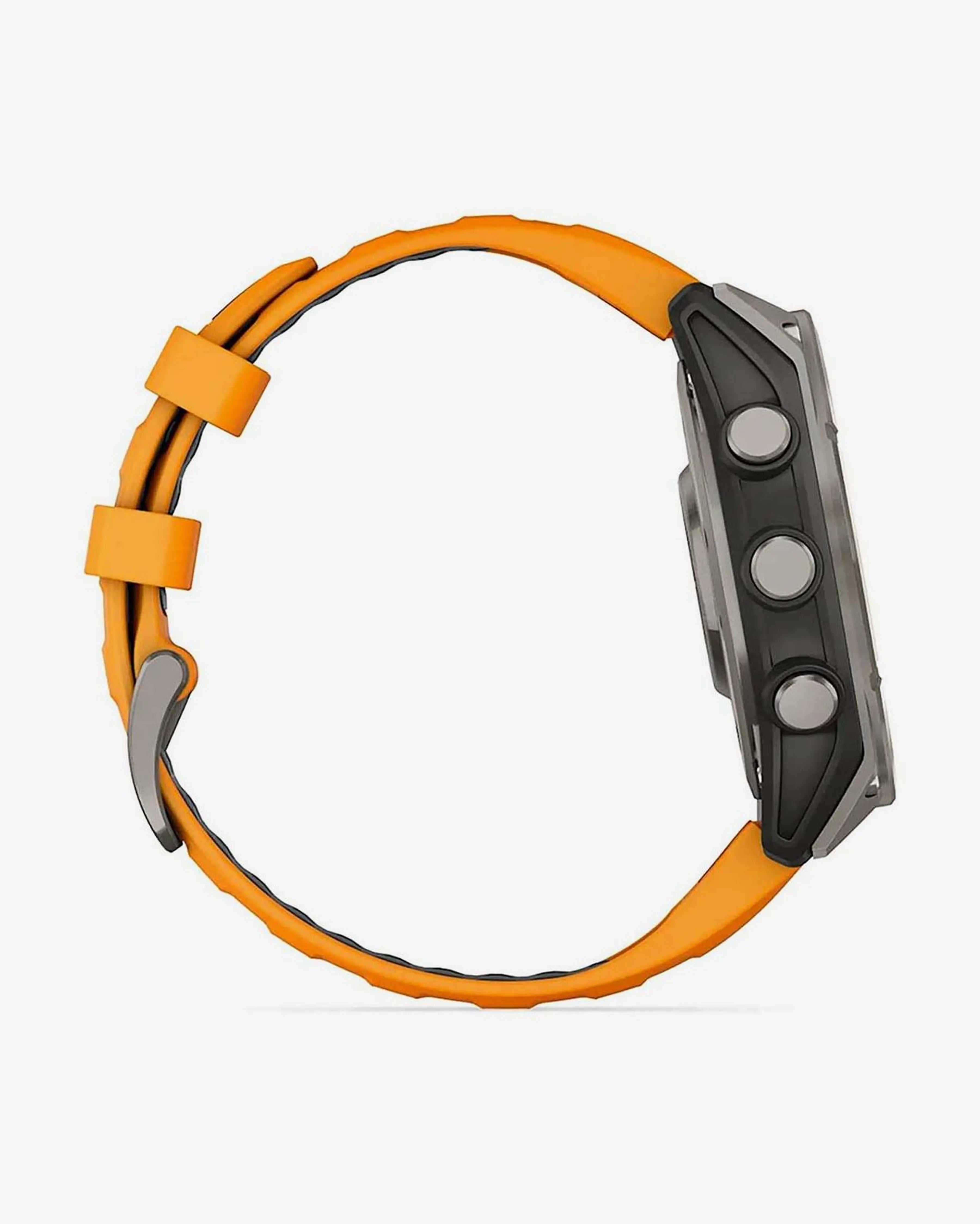 Garmin Fenix ​​​​8 AMOLED Sapphire 47mm Cinturino Titanio Argento Arancione