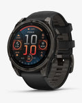 Garmin Fenix 8 AMOLED Zaffiro 47mm Titanio Carbonio Grigio Cinturino Nero