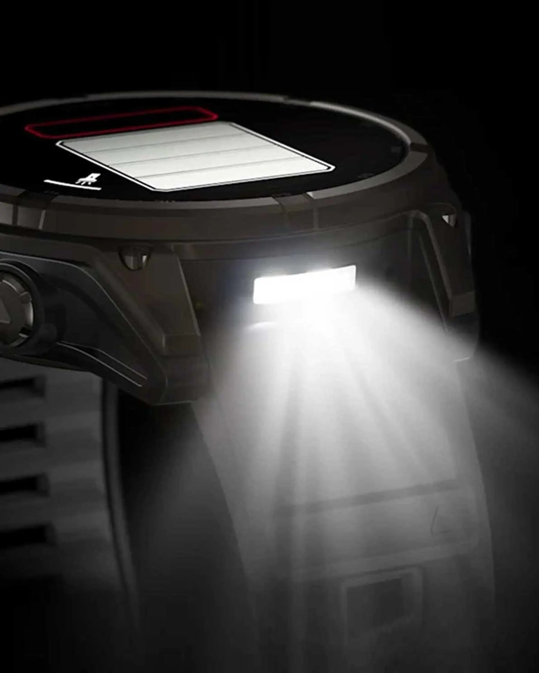 Garmin Fenix 8 Sapphire Solar 47mm in titanio, grigio carbonio e cinturino nero