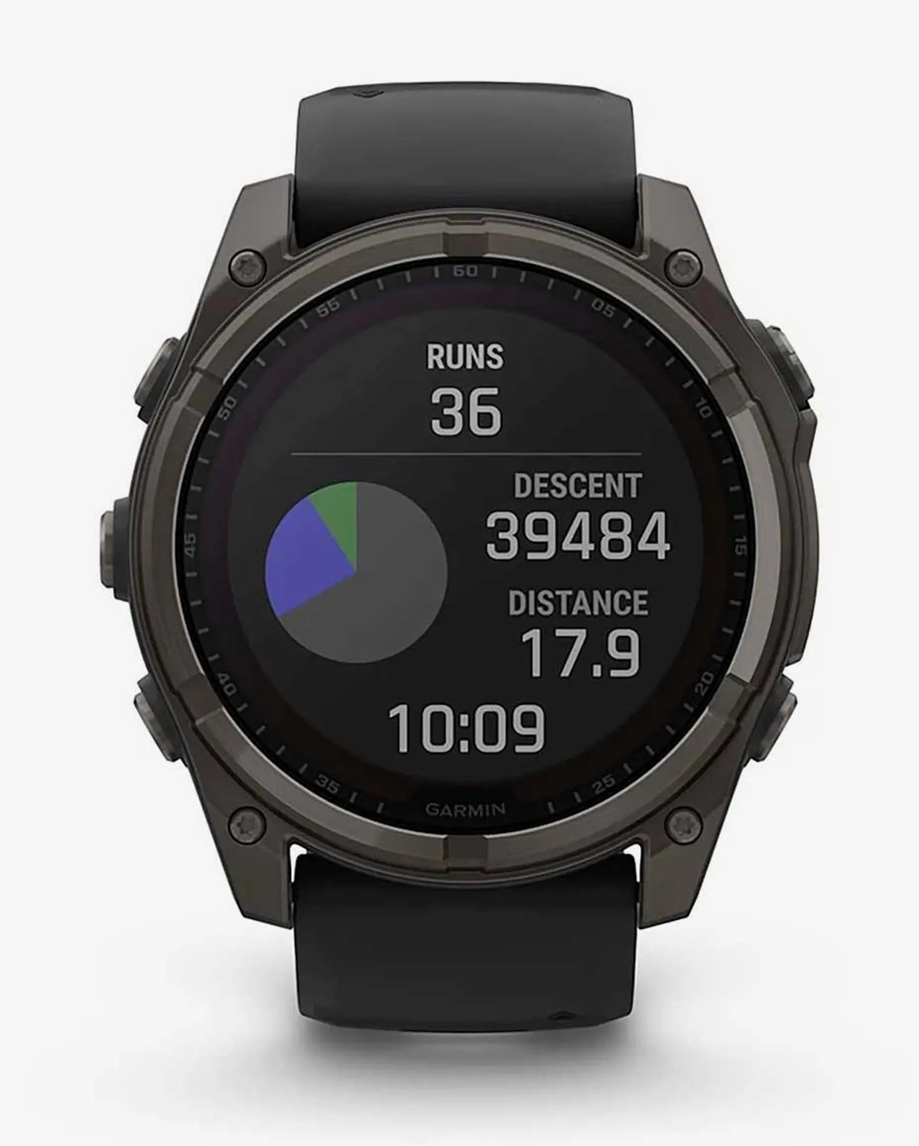 Garmin Fenix 8 Sapphire Solar 51mm Titanio Carbon Gray Cinturino Nero