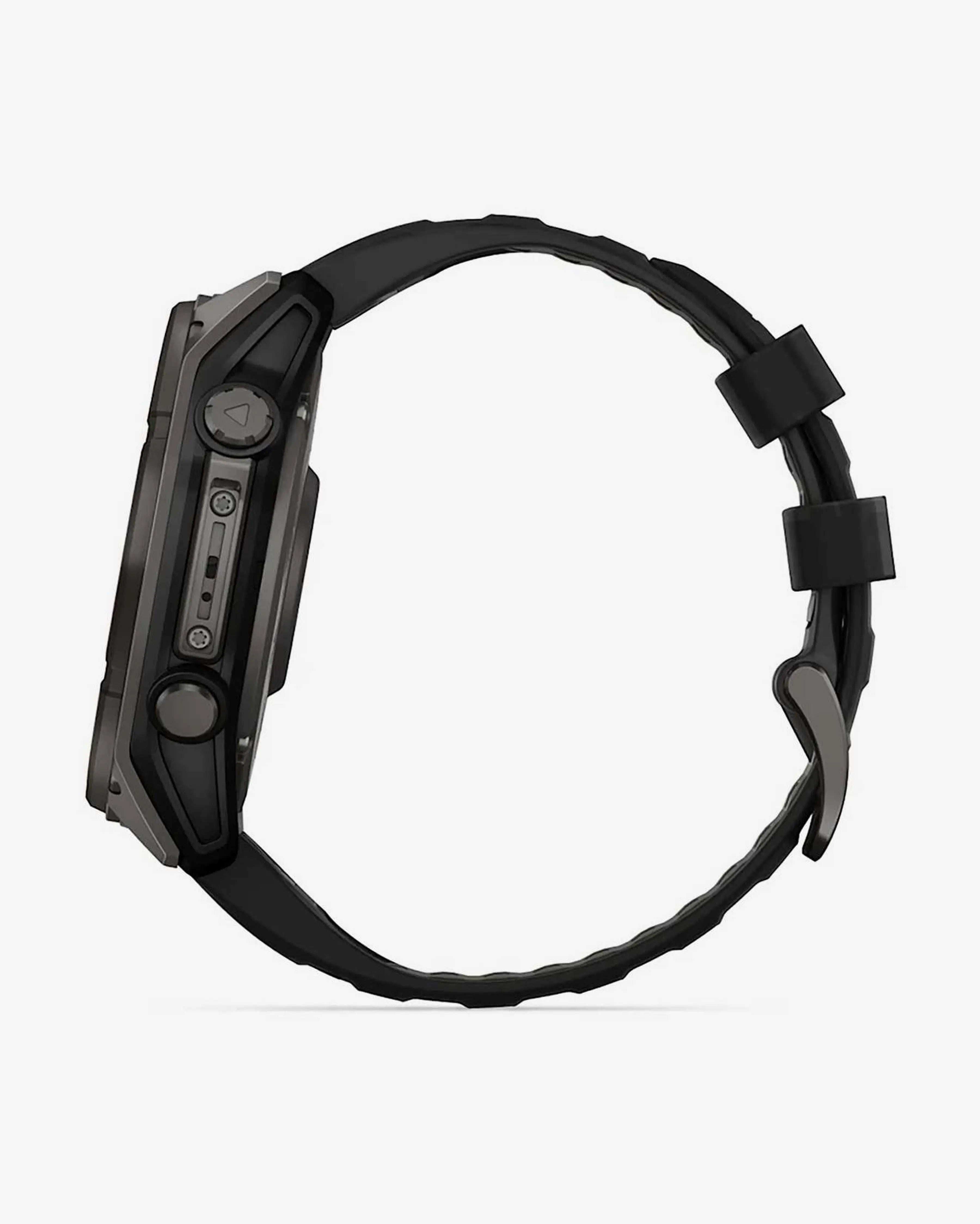 Garmin Fenix 8 Solaire Saphir 51 mm Titane gris carbone bracelet noir